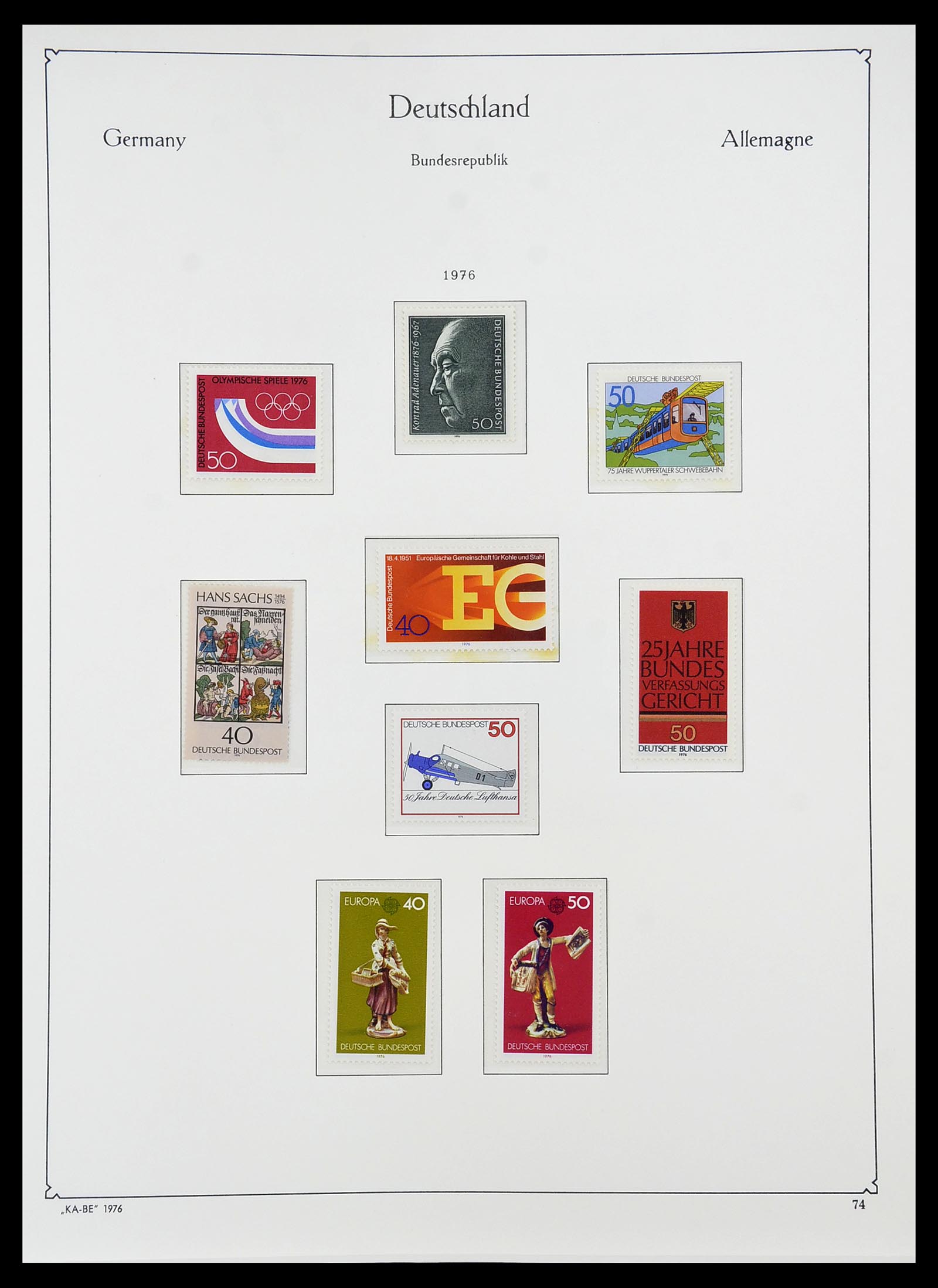 34571 124 - Postzegelverzameling 34571 Bundespost 1949-1996.