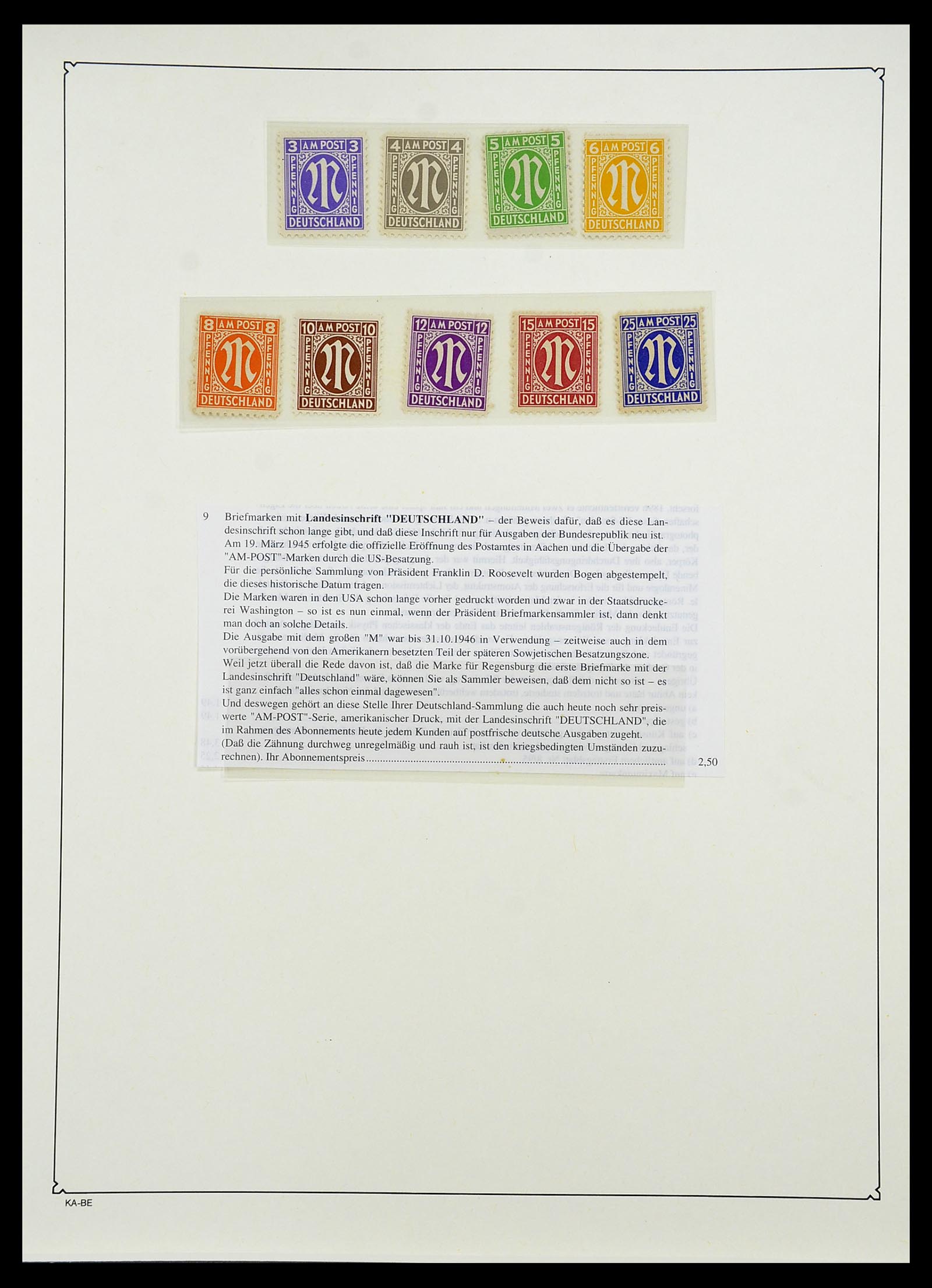 34571 263 - Postzegelverzameling 34571 Bundespost 1949-1996.