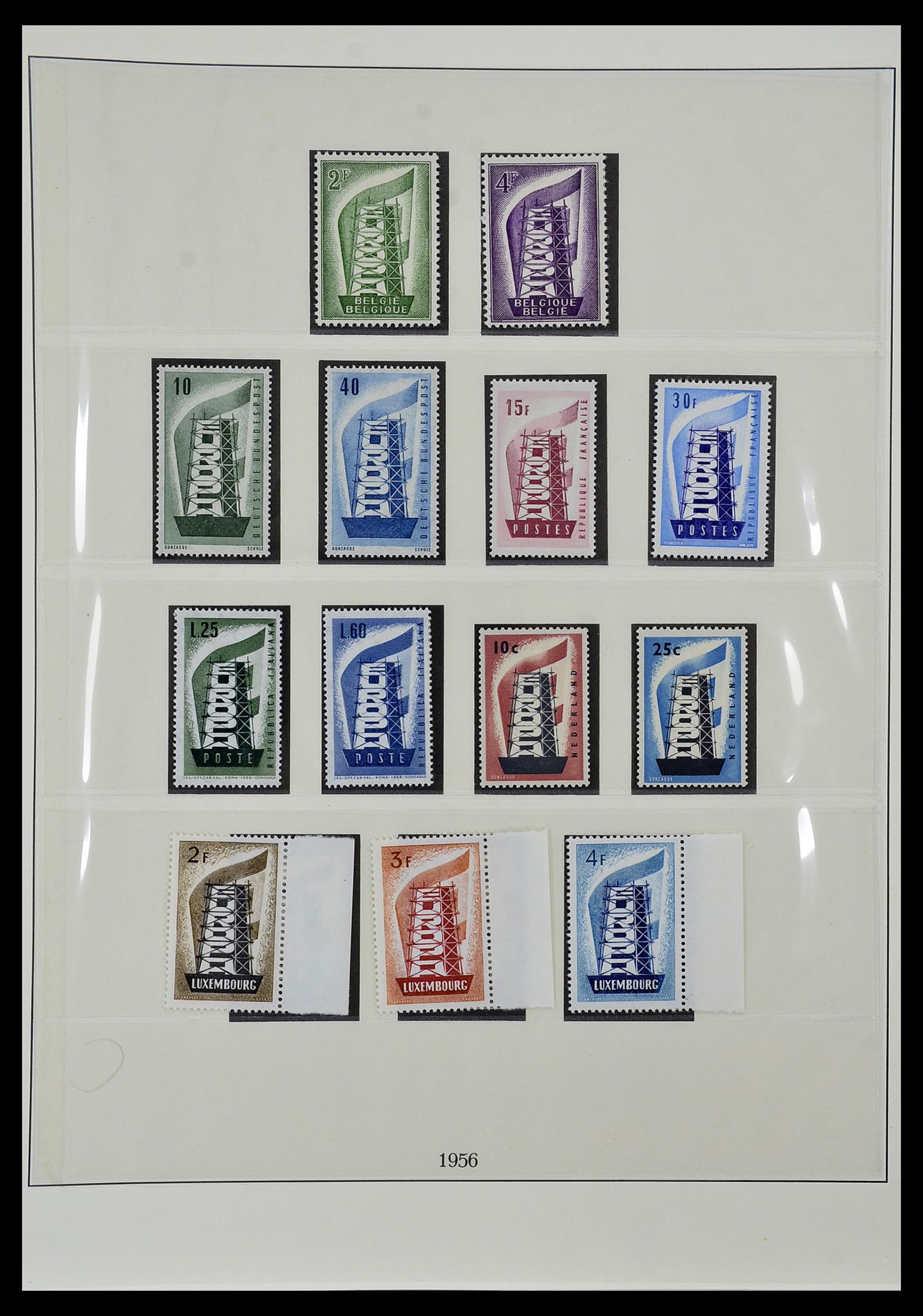 34572 001 - Postzegelverzameling 34572 Europa CEPT 1956-1974.