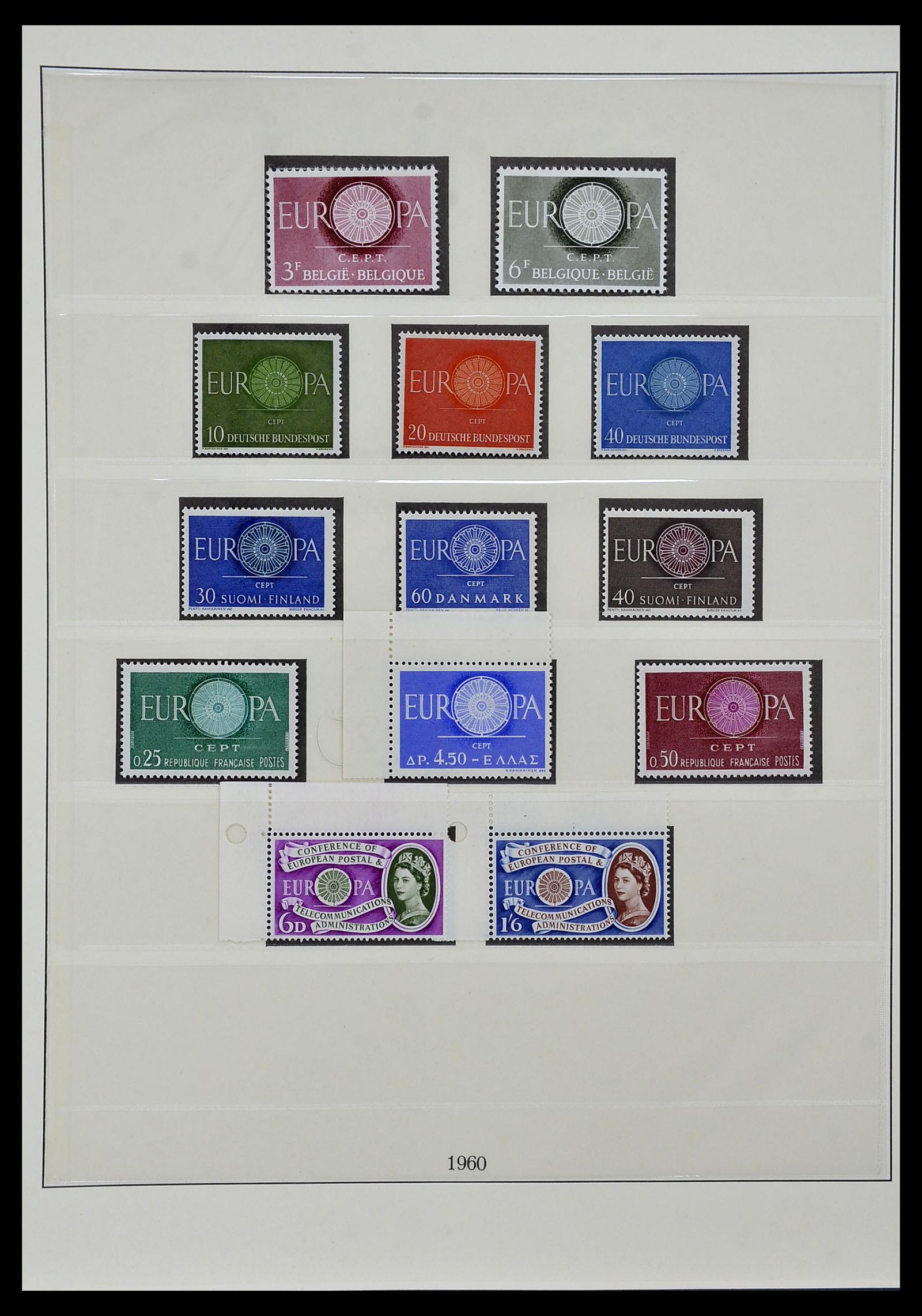 34572 005 - Postzegelverzameling 34572 Europa CEPT 1956-1974.