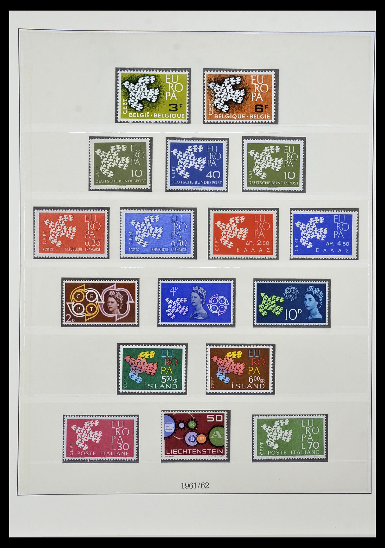 34572 008 - Postzegelverzameling 34572 Europa CEPT 1956-1974.