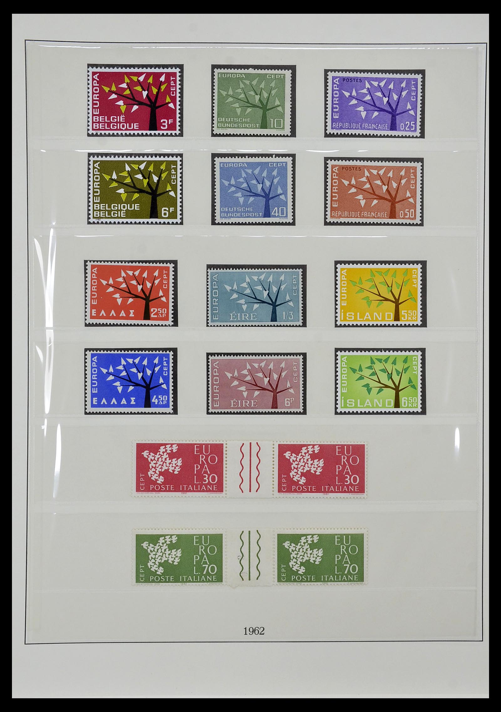 34572 010 - Postzegelverzameling 34572 Europa CEPT 1956-1974.