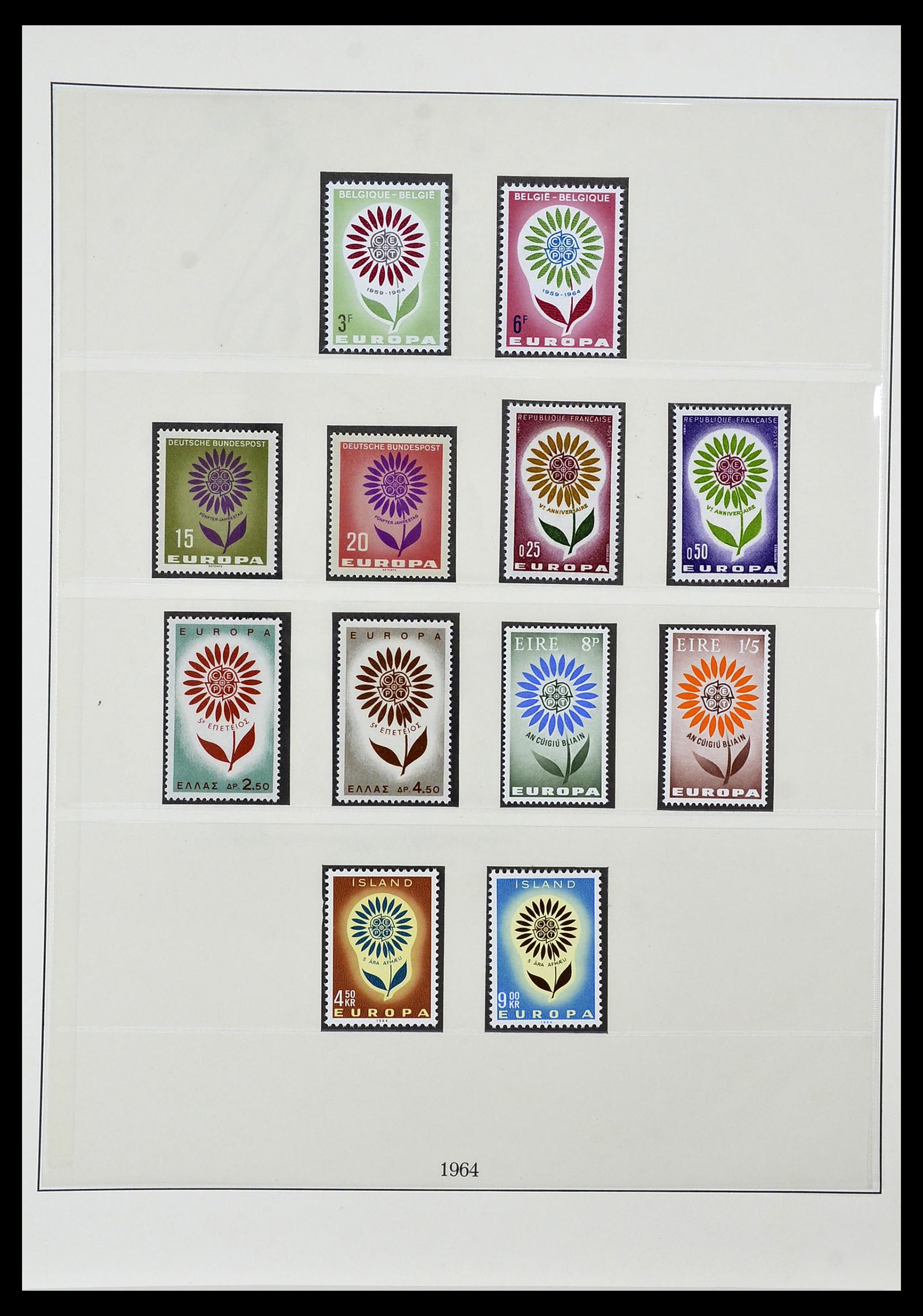 34572 016 - Postzegelverzameling 34572 Europa CEPT 1956-1974.