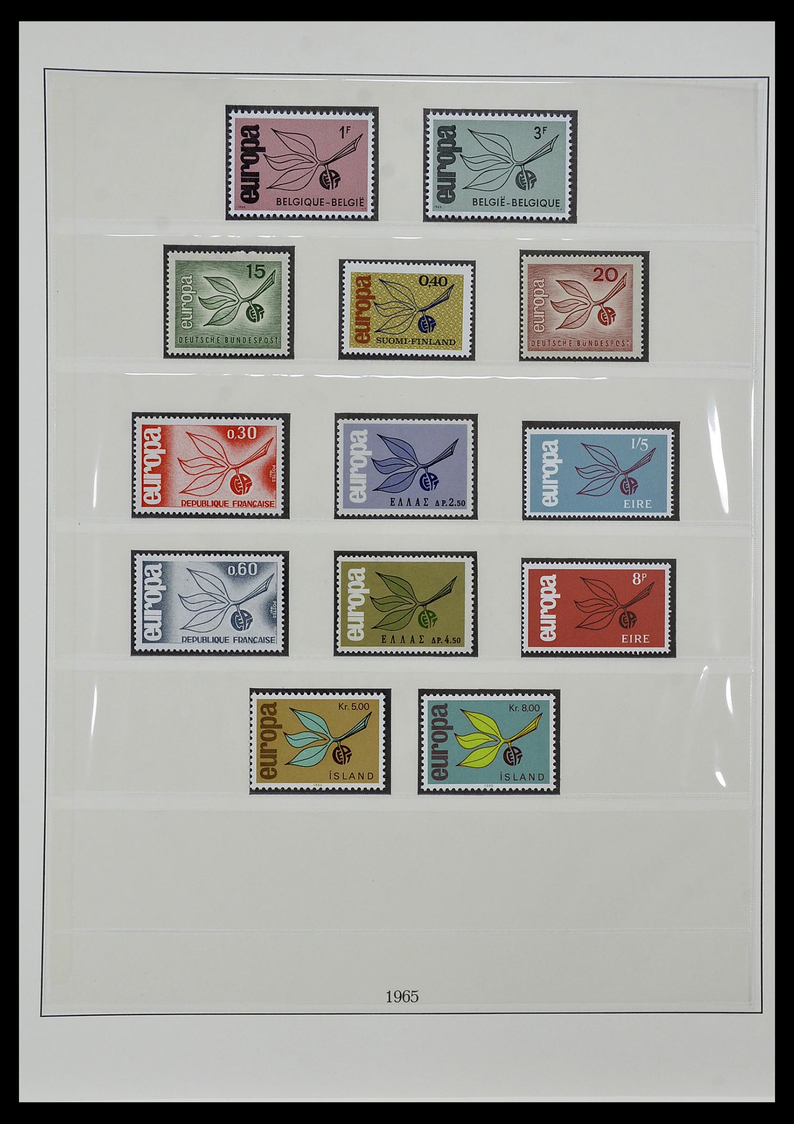 34572 019 - Postzegelverzameling 34572 Europa CEPT 1956-1974.