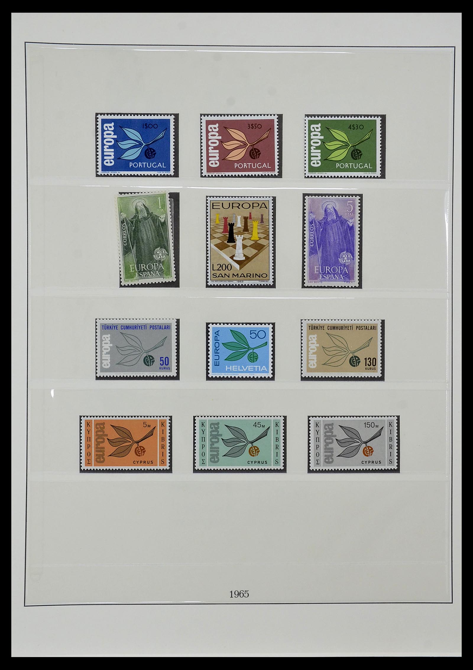 34572 021 - Postzegelverzameling 34572 Europa CEPT 1956-1974.