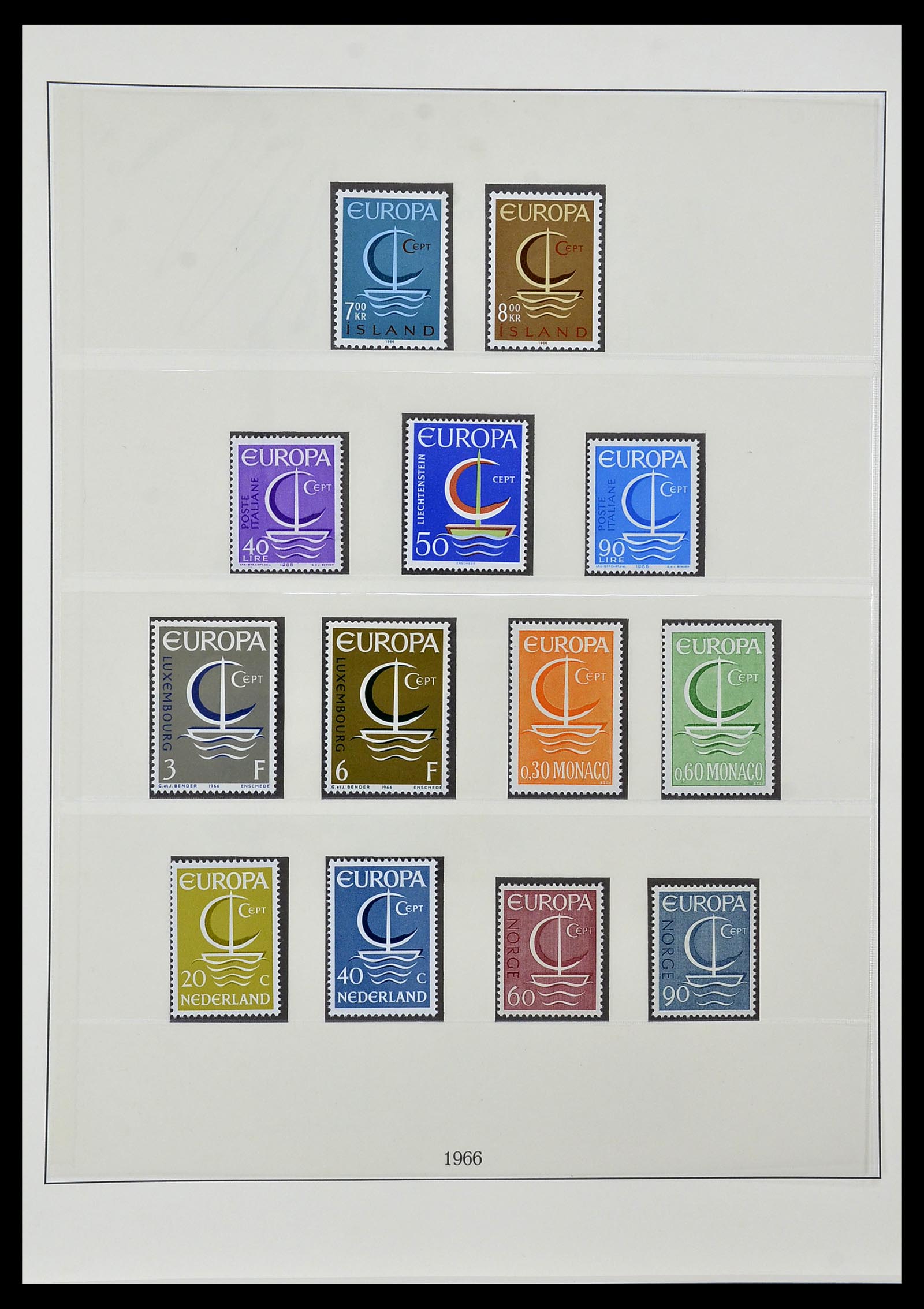 34572 023 - Postzegelverzameling 34572 Europa CEPT 1956-1974.