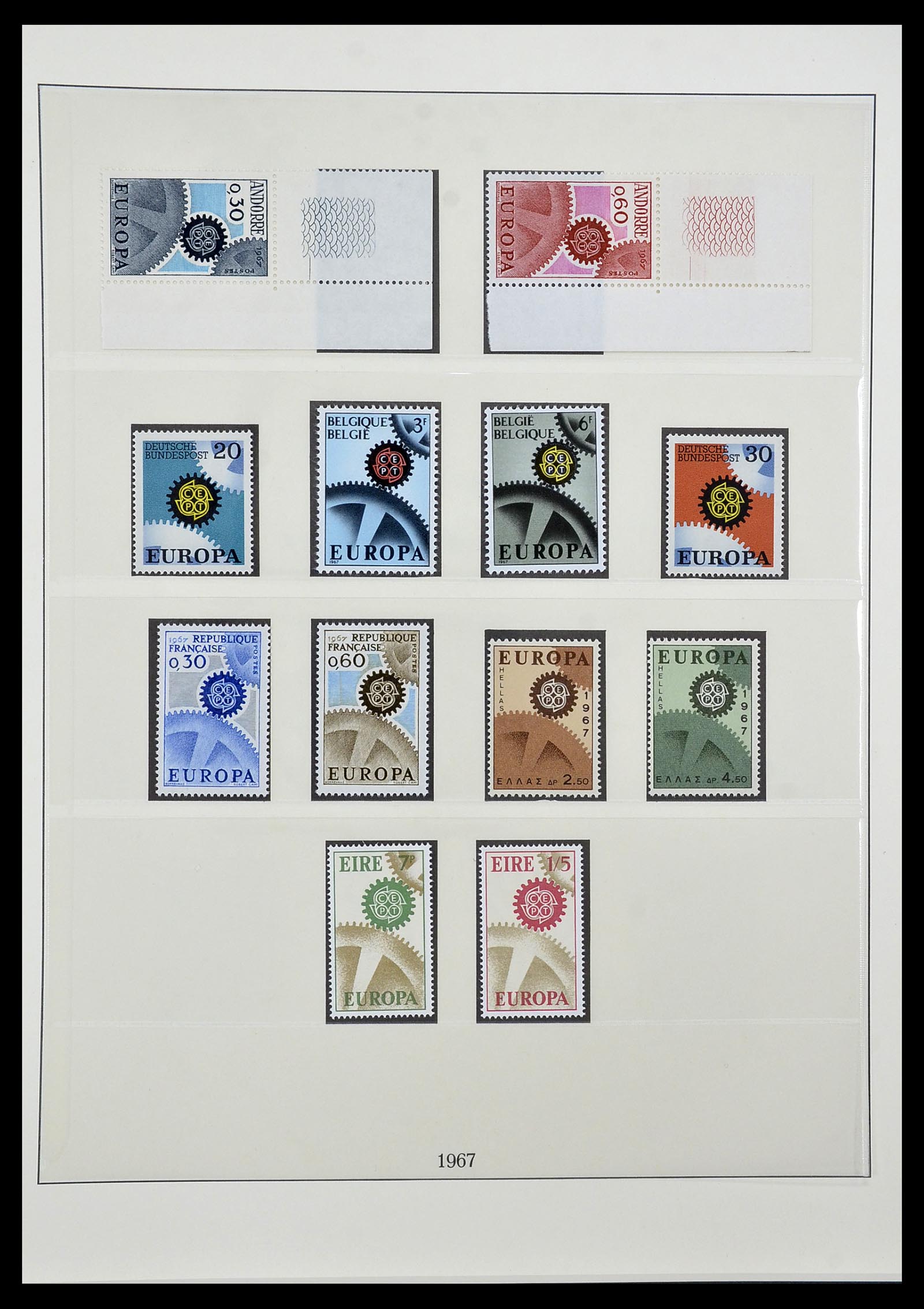 34572 025 - Postzegelverzameling 34572 Europa CEPT 1956-1974.