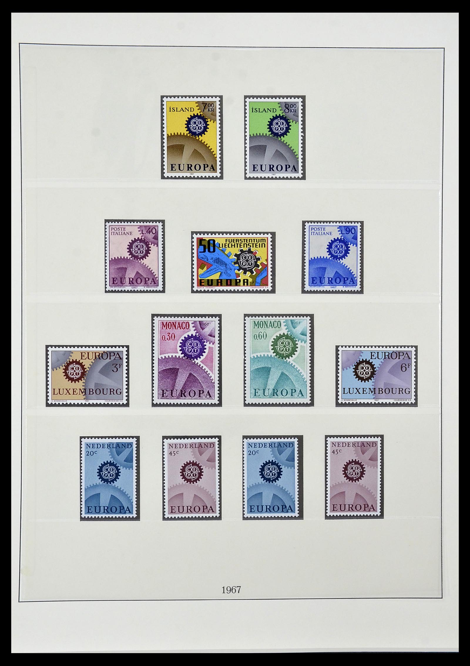 34572 026 - Postzegelverzameling 34572 Europa CEPT 1956-1974.