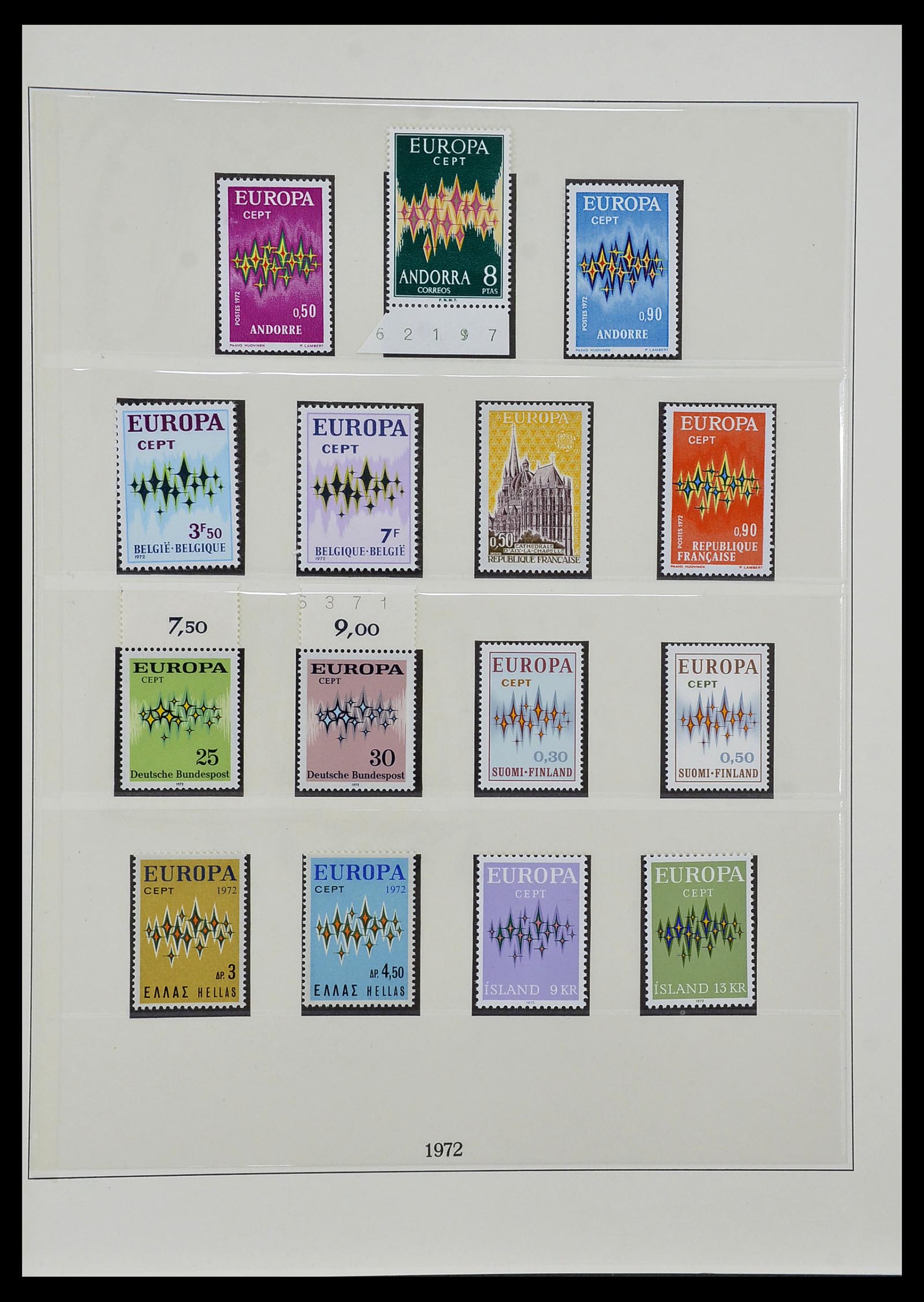 34572 040 - Postzegelverzameling 34572 Europa CEPT 1956-1974.