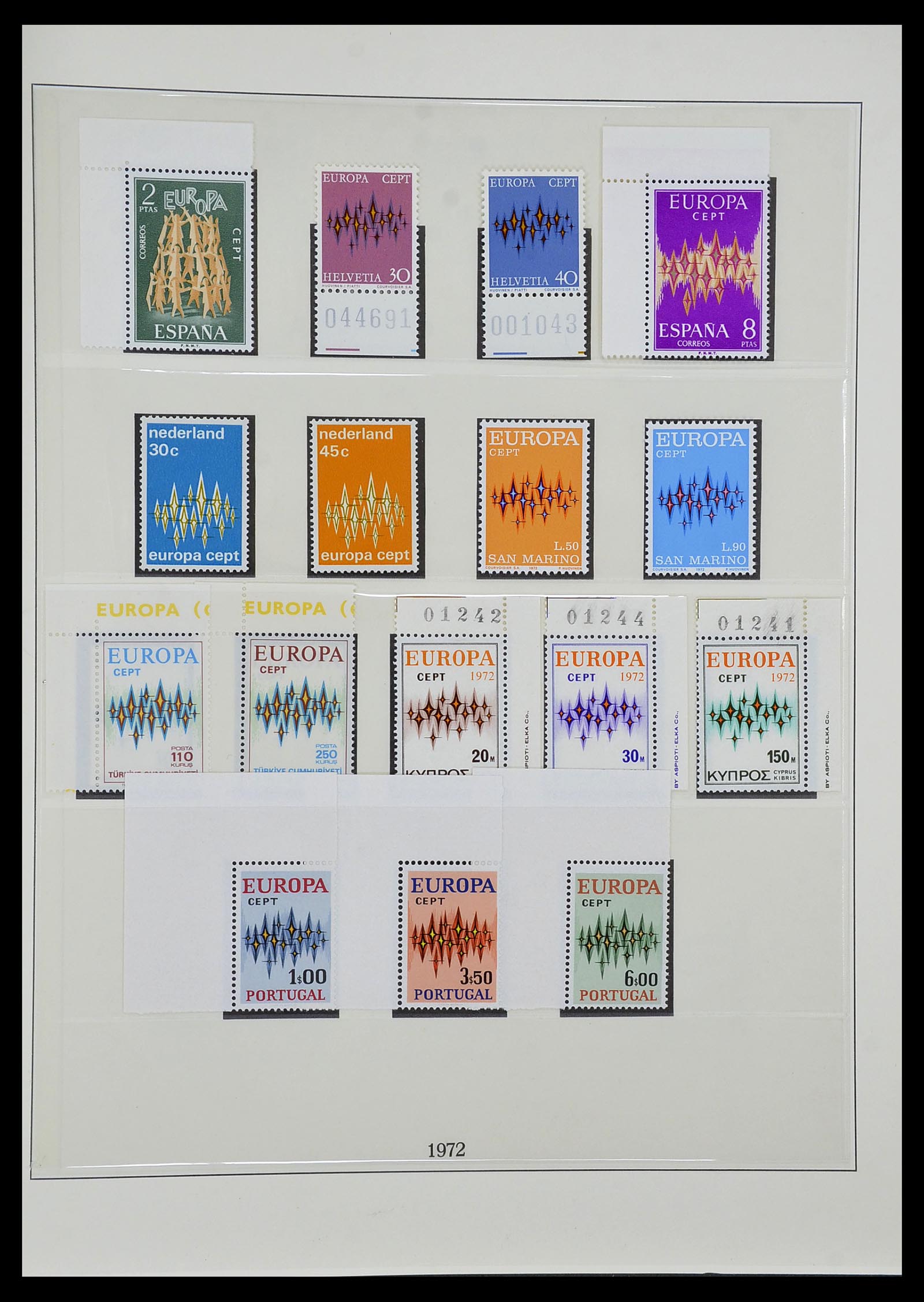 34572 042 - Postzegelverzameling 34572 Europa CEPT 1956-1974.