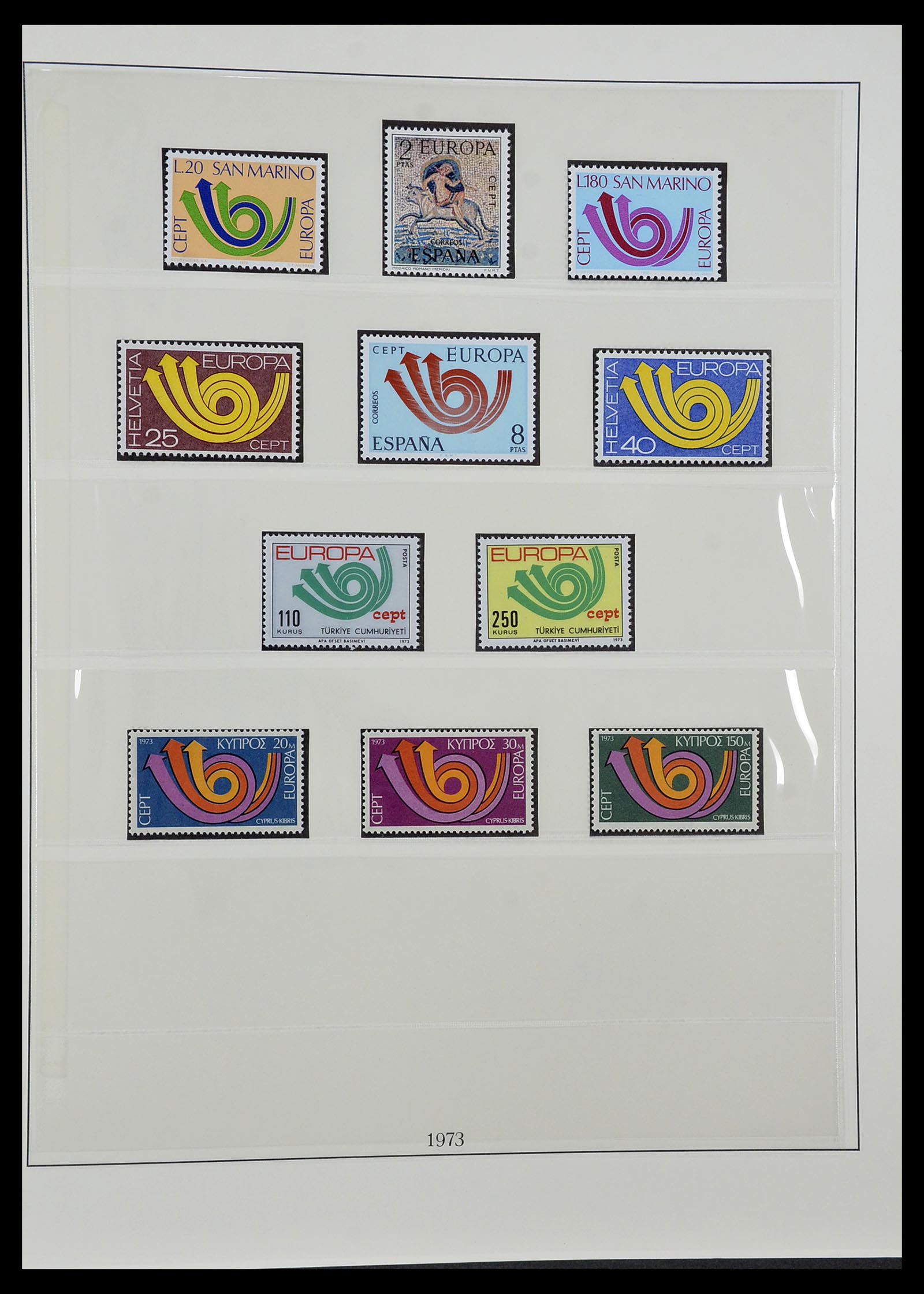 34572 046 - Postzegelverzameling 34572 Europa CEPT 1956-1974.