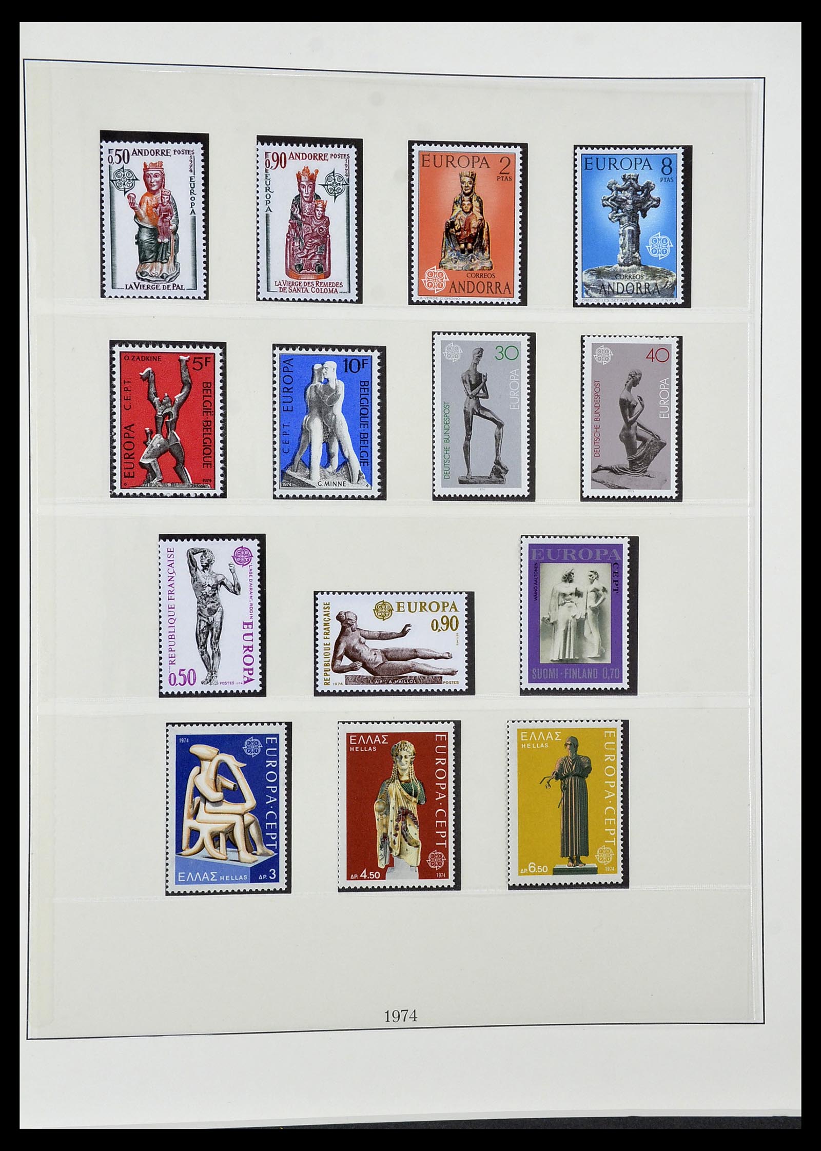 34572 047 - Postzegelverzameling 34572 Europa CEPT 1956-1974.