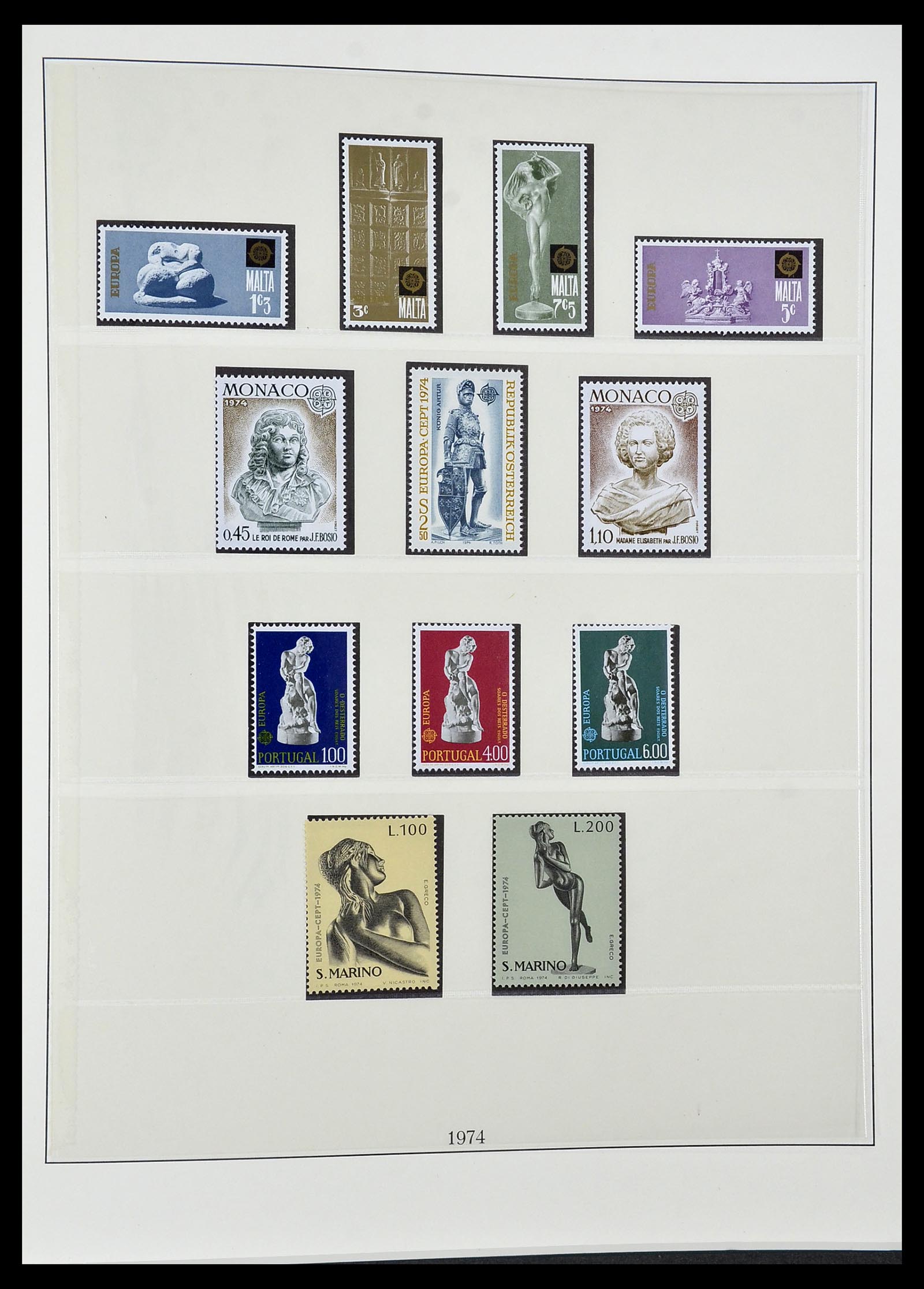 34572 049 - Postzegelverzameling 34572 Europa CEPT 1956-1974.