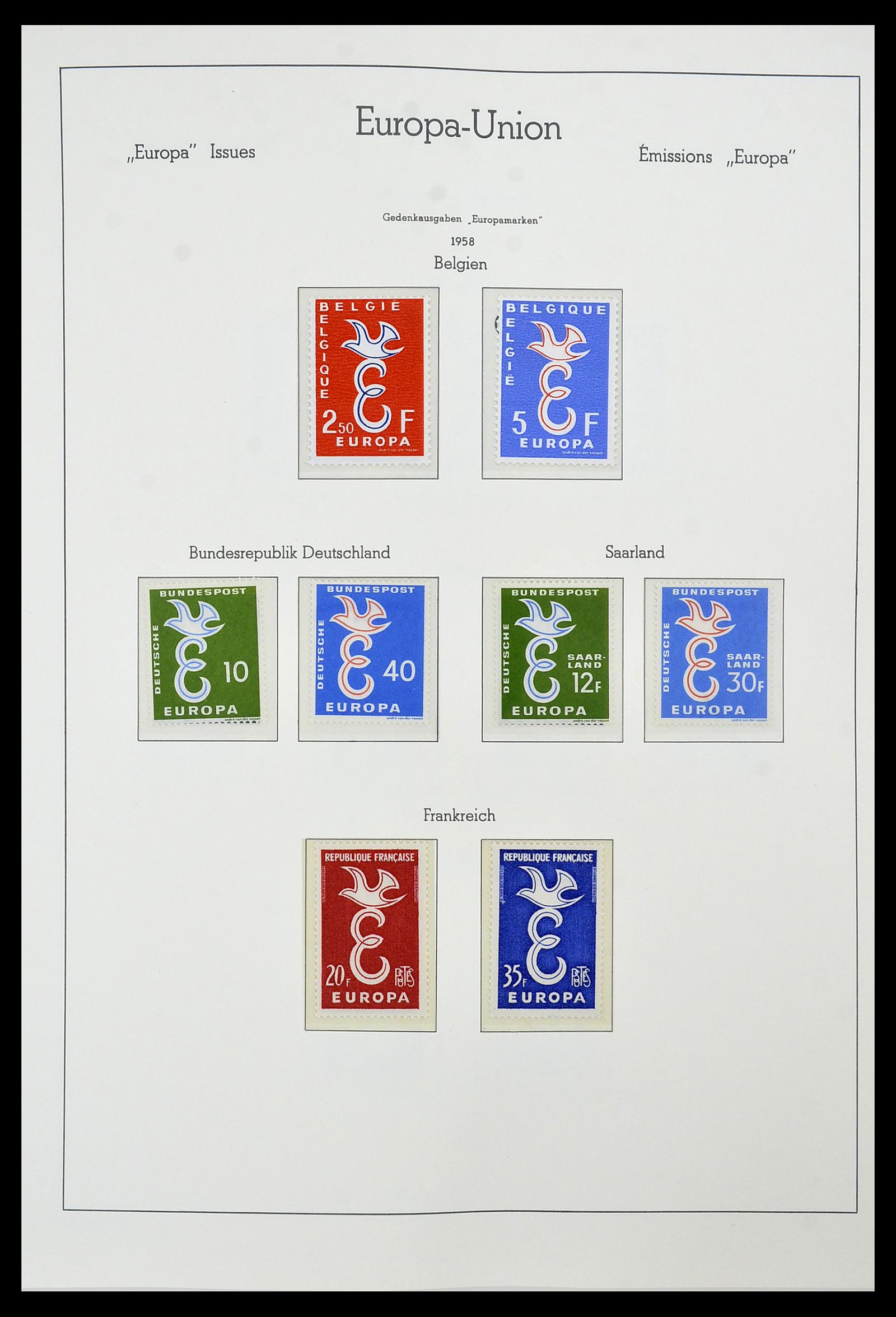 34573 004 - Postzegelverzameling 34573 Europa CEPT 1956-1974.