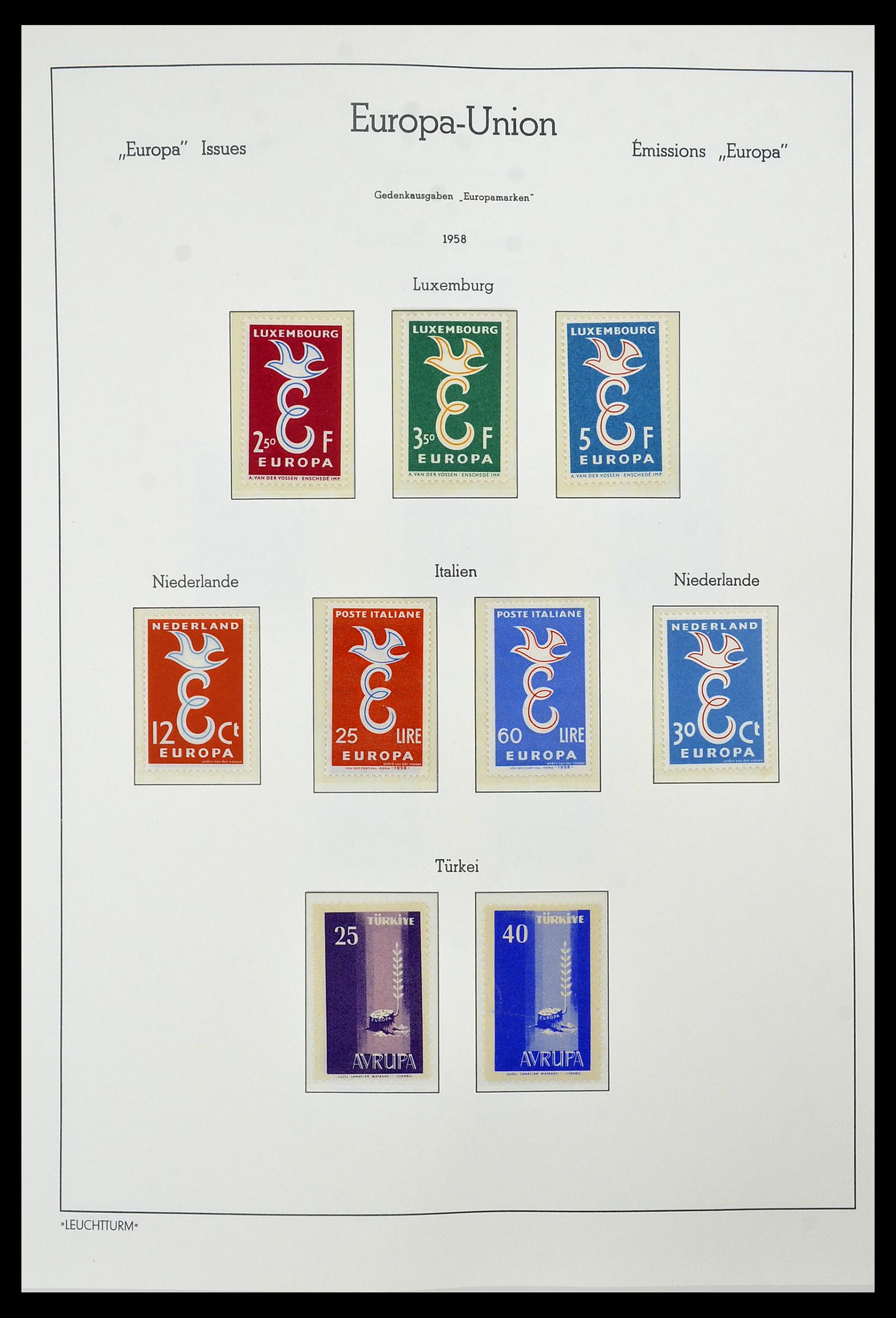 34573 005 - Postzegelverzameling 34573 Europa CEPT 1956-1974.