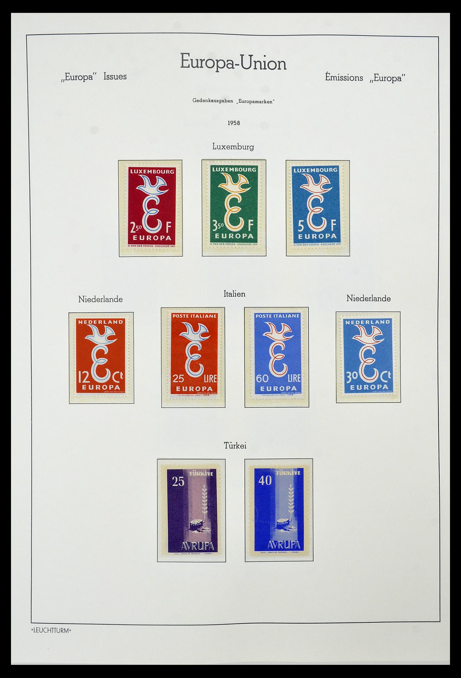 34573 005 - Postzegelverzameling 34573 Europa CEPT 1956-1974.