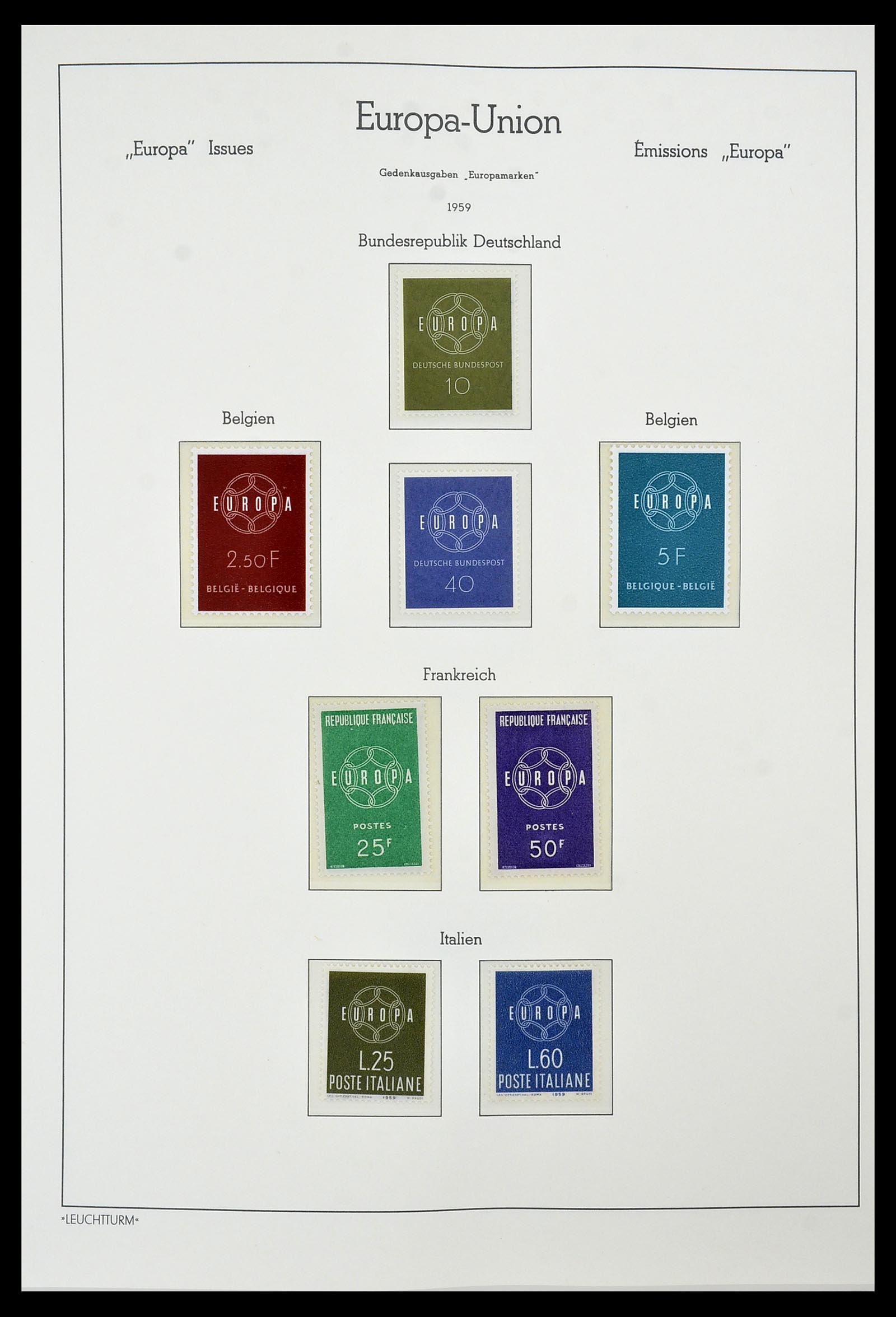 34573 006 - Postzegelverzameling 34573 Europa CEPT 1956-1974.