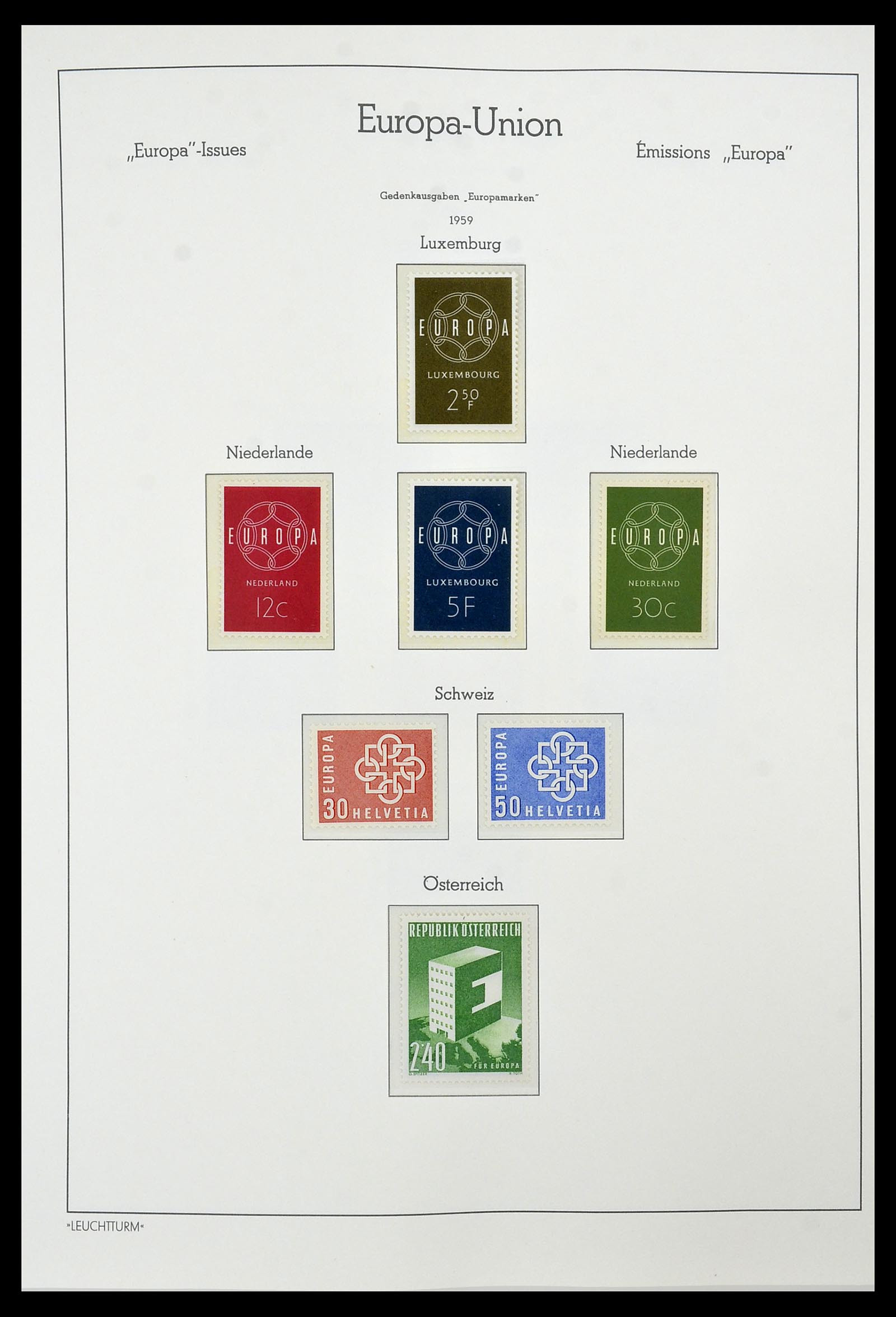 34573 007 - Postzegelverzameling 34573 Europa CEPT 1956-1974.
