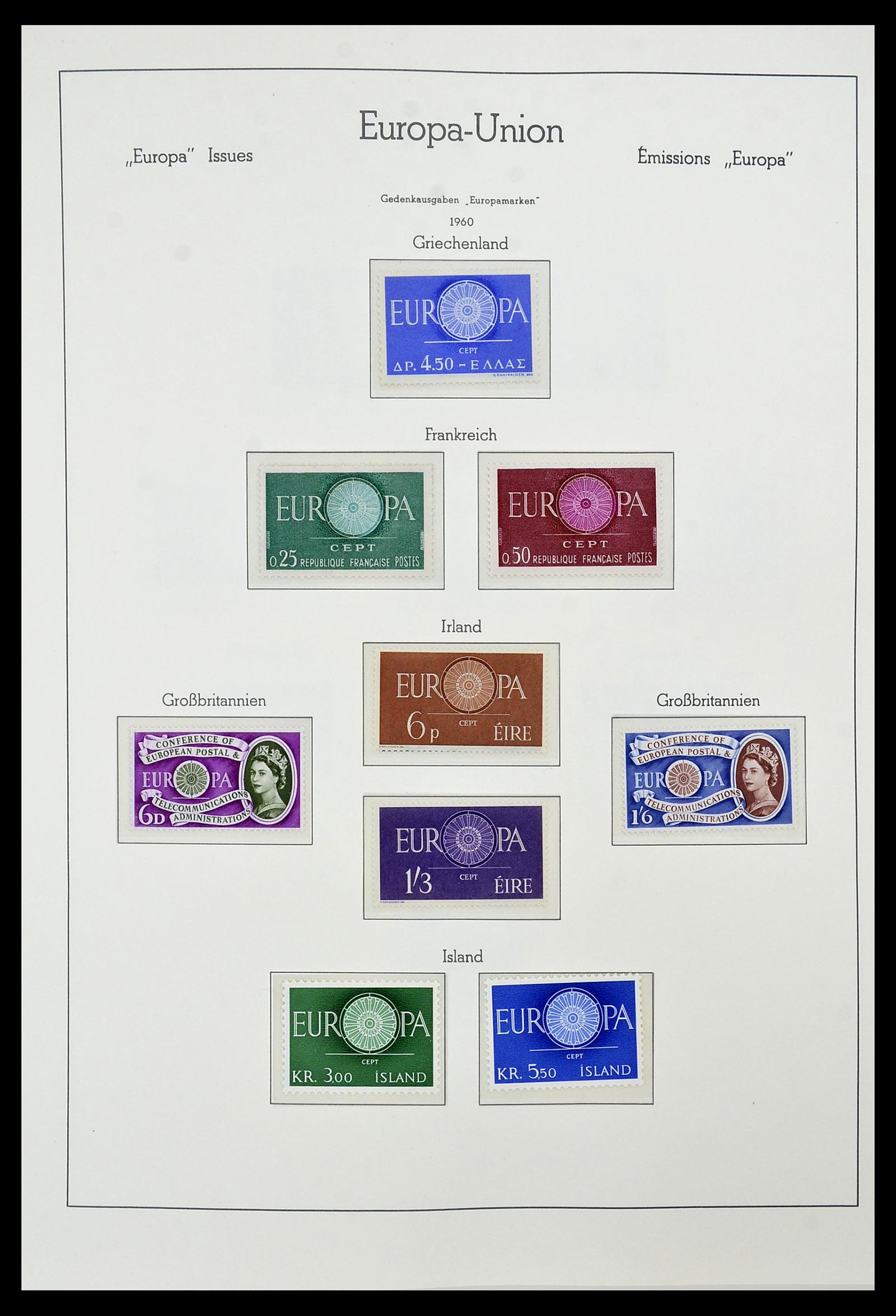 34573 009 - Postzegelverzameling 34573 Europa CEPT 1956-1974.