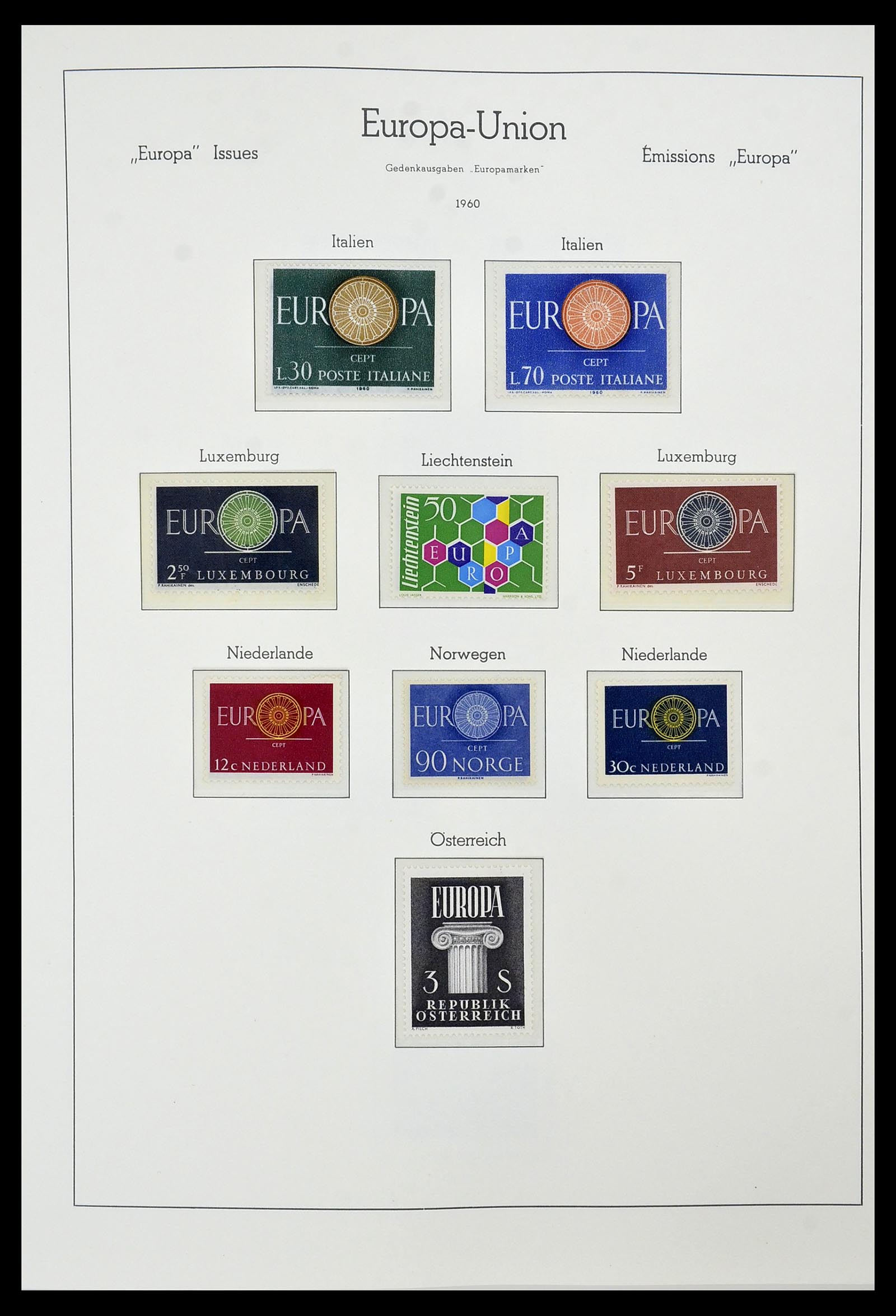 34573 010 - Postzegelverzameling 34573 Europa CEPT 1956-1974.