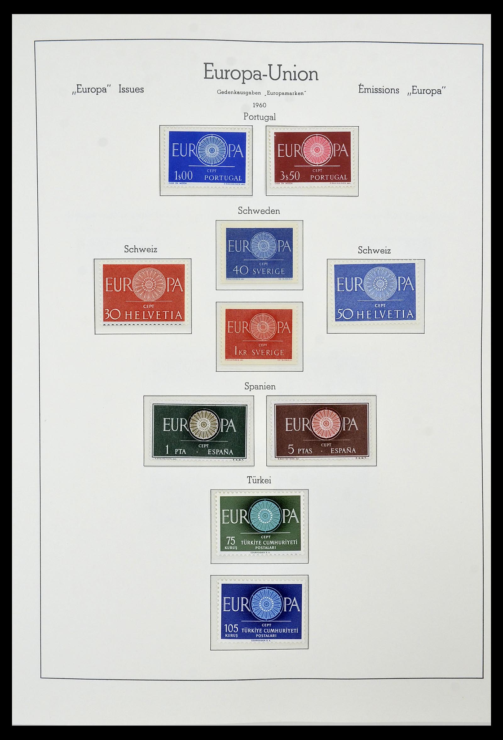 34573 011 - Postzegelverzameling 34573 Europa CEPT 1956-1974.