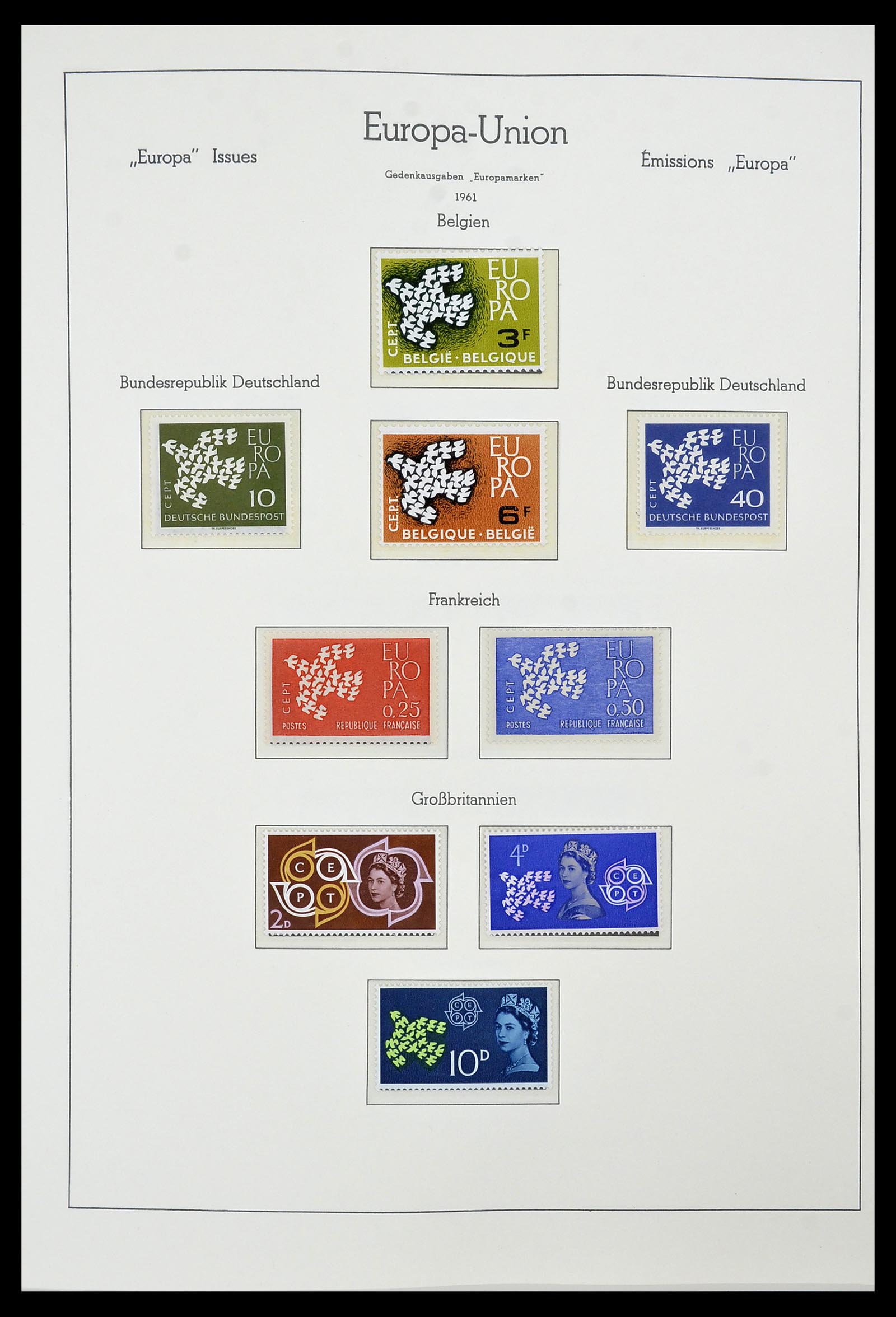 34573 012 - Postzegelverzameling 34573 Europa CEPT 1956-1974.