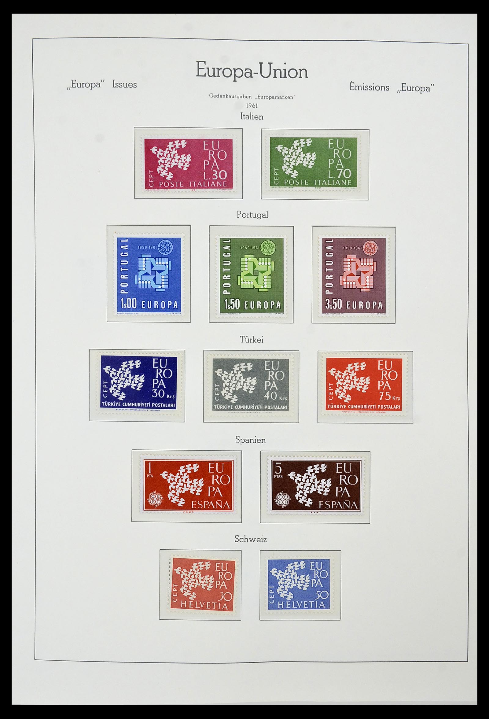 34573 014 - Postzegelverzameling 34573 Europa CEPT 1956-1974.
