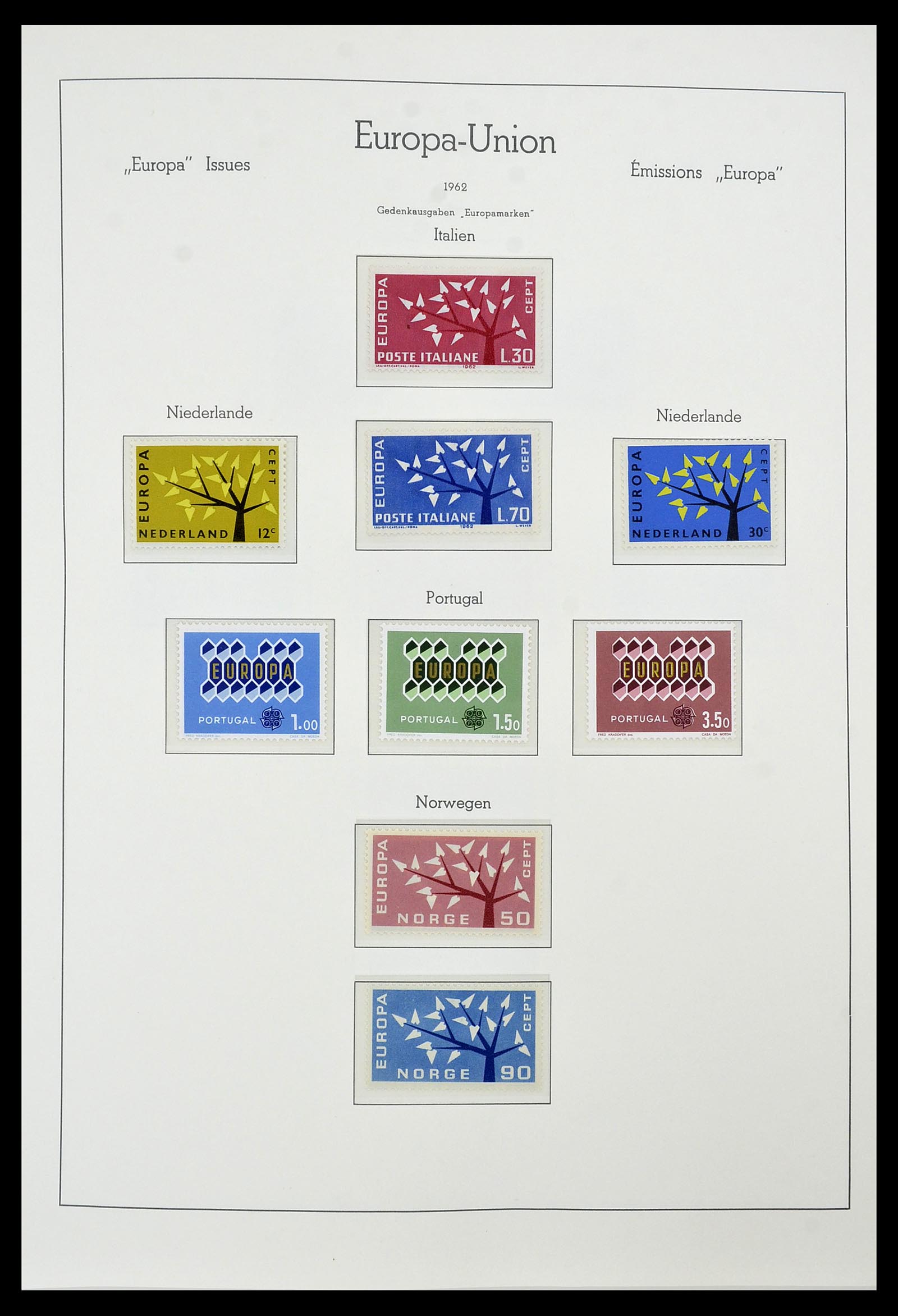 34573 018 - Postzegelverzameling 34573 Europa CEPT 1956-1974.