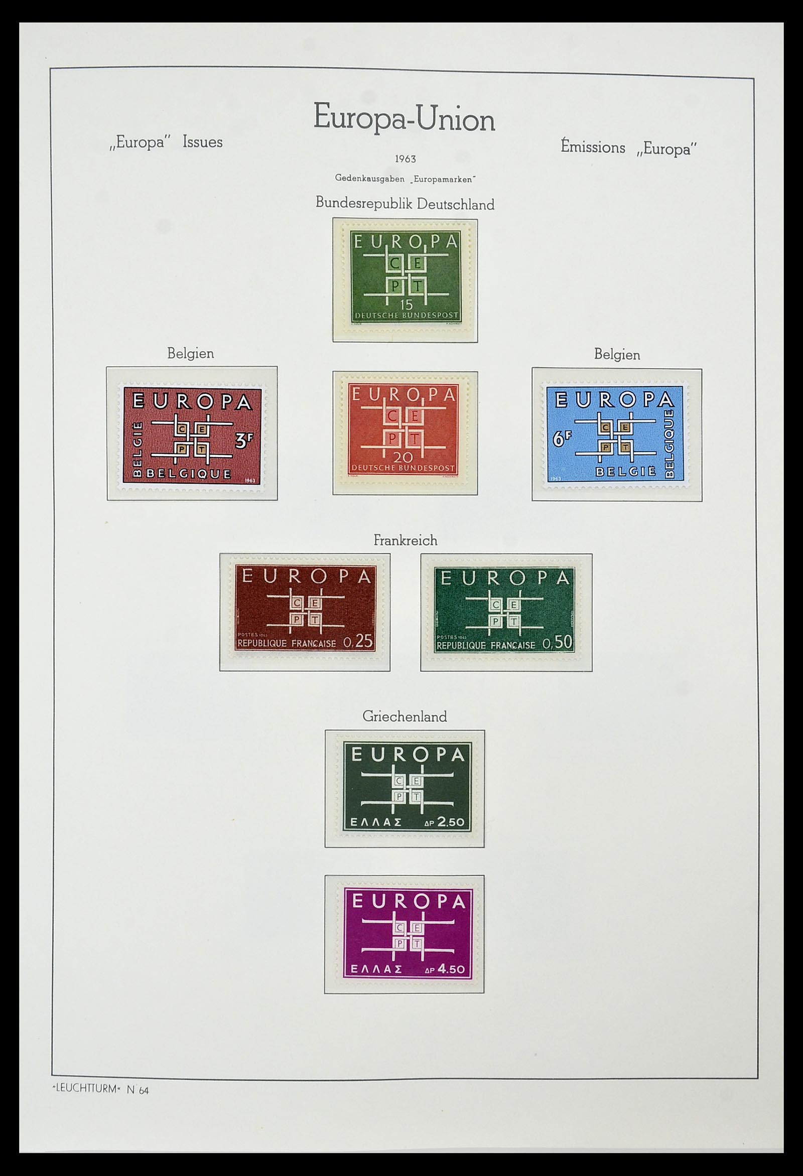 34573 021 - Postzegelverzameling 34573 Europa CEPT 1956-1974.