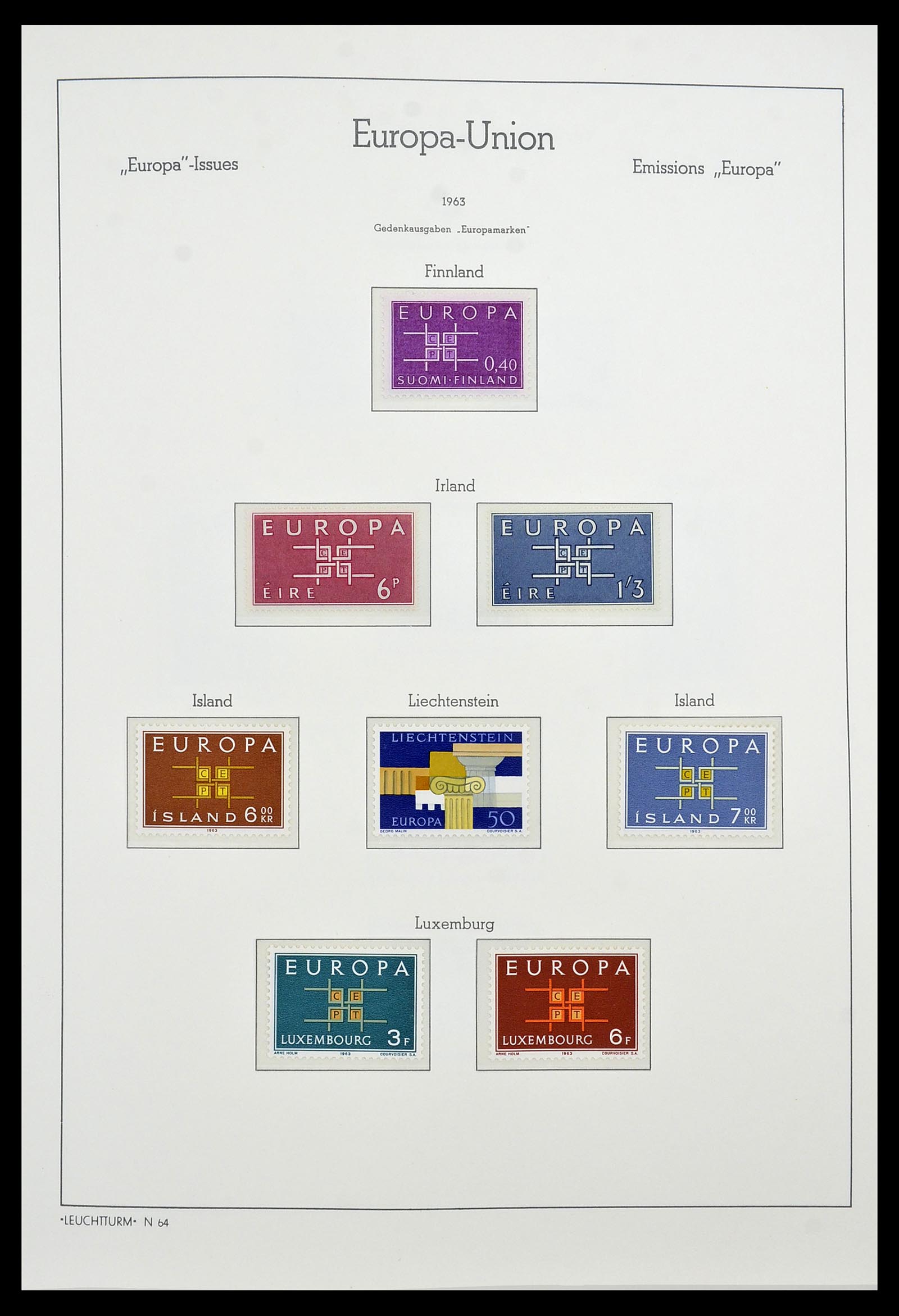 34573 022 - Postzegelverzameling 34573 Europa CEPT 1956-1974.