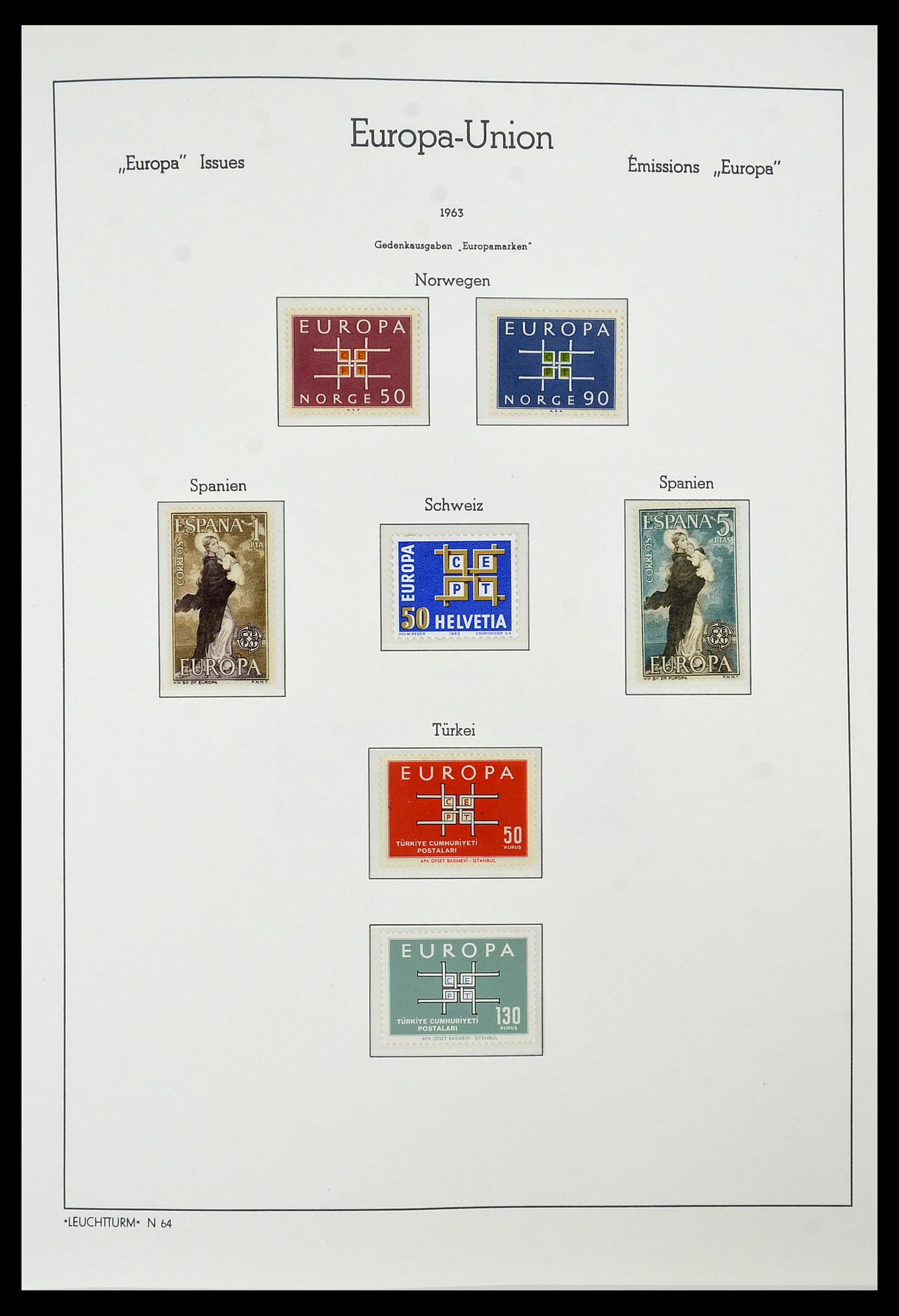 34573 023 - Postzegelverzameling 34573 Europa CEPT 1956-1974.