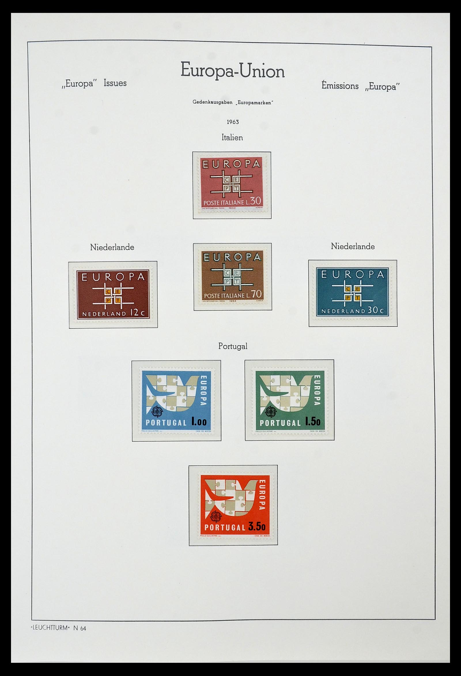 34573 024 - Postzegelverzameling 34573 Europa CEPT 1956-1974.