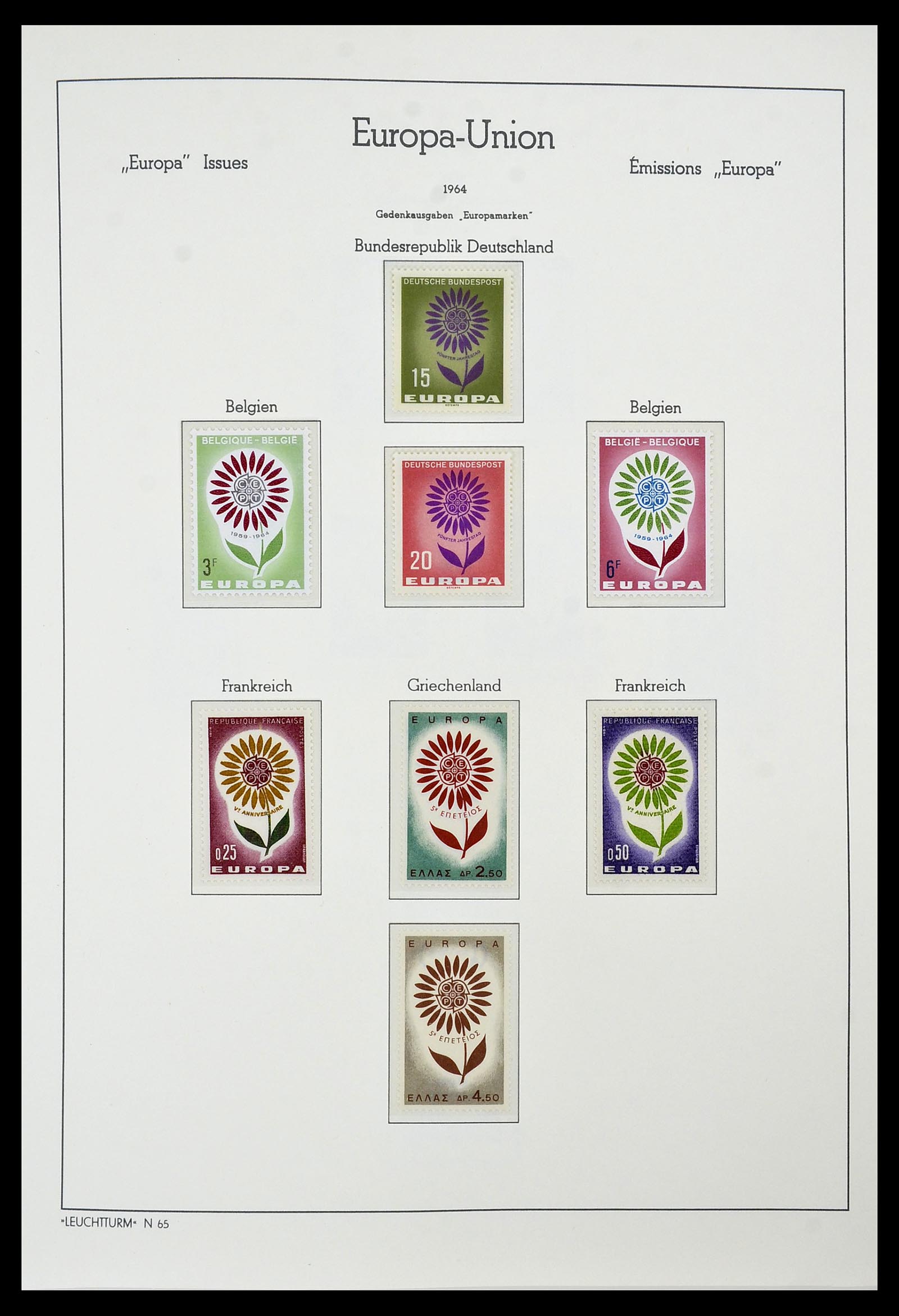 34573 026 - Postzegelverzameling 34573 Europa CEPT 1956-1974.