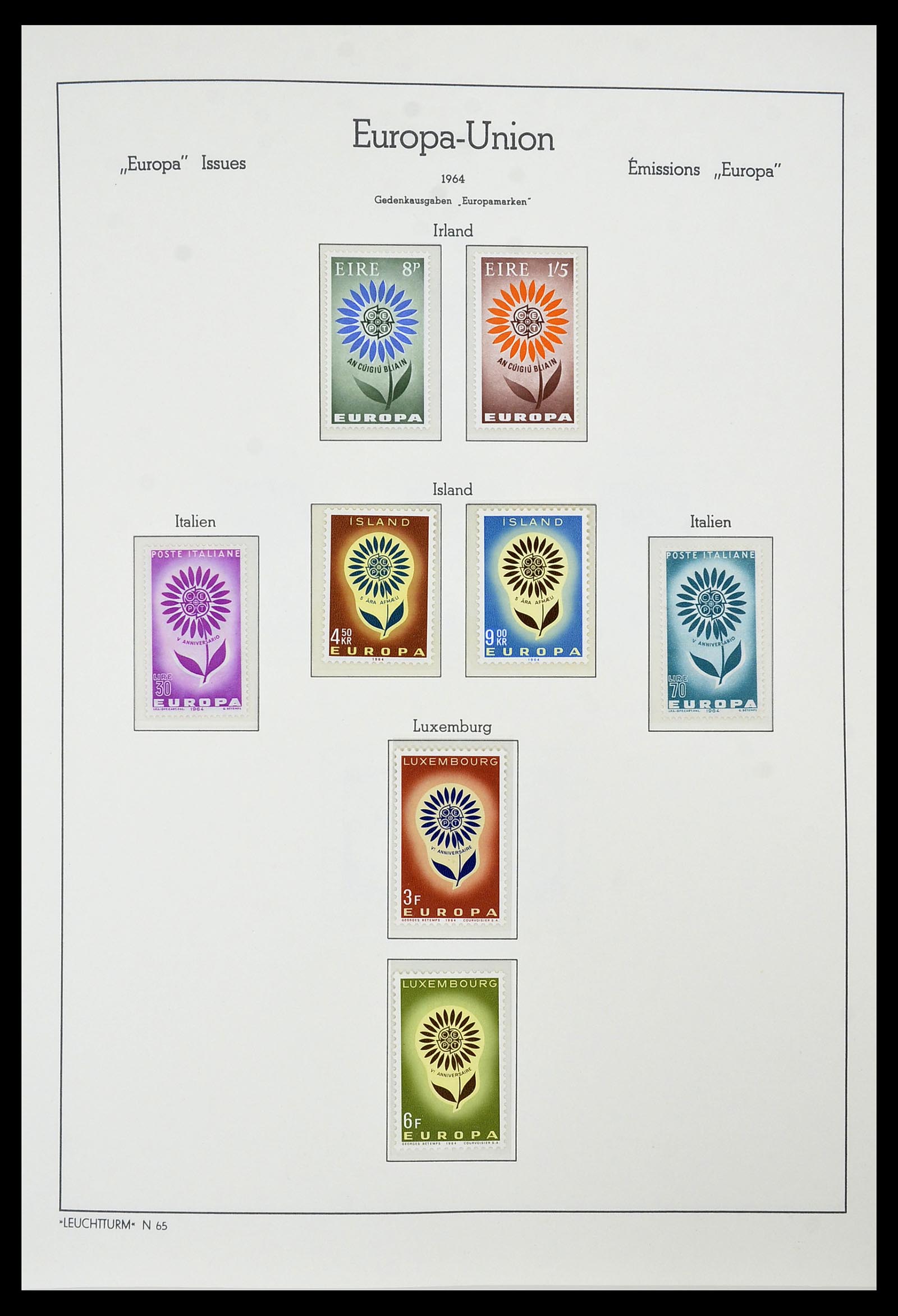 34573 027 - Postzegelverzameling 34573 Europa CEPT 1956-1974.