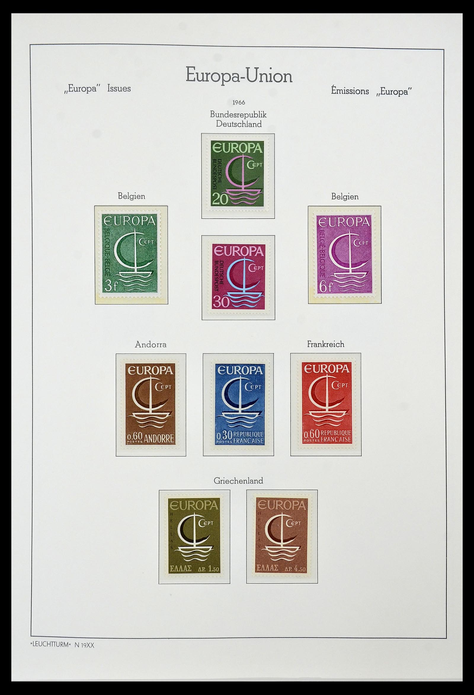 34573 035 - Postzegelverzameling 34573 Europa CEPT 1956-1974.