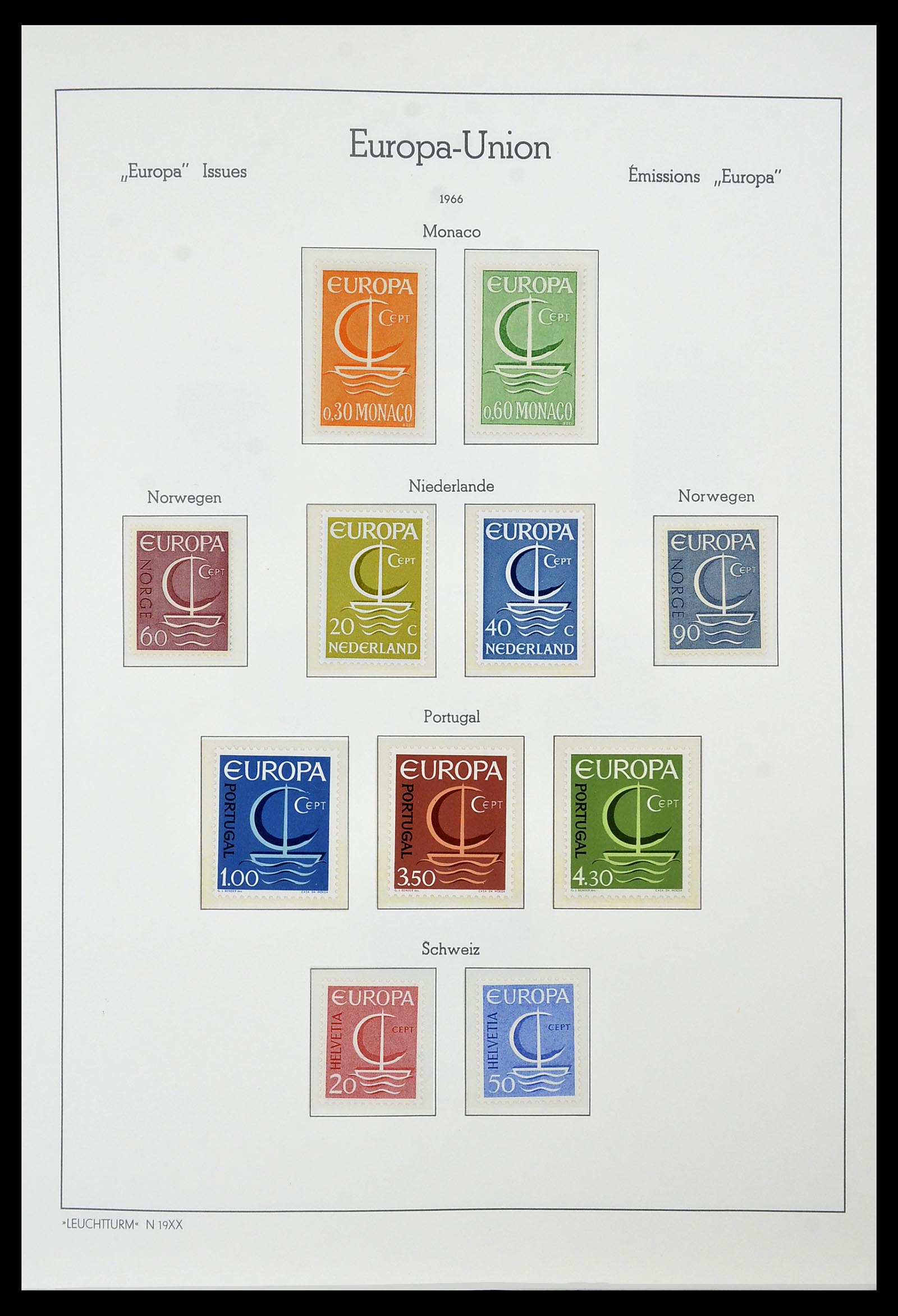 34573 038 - Postzegelverzameling 34573 Europa CEPT 1956-1974.