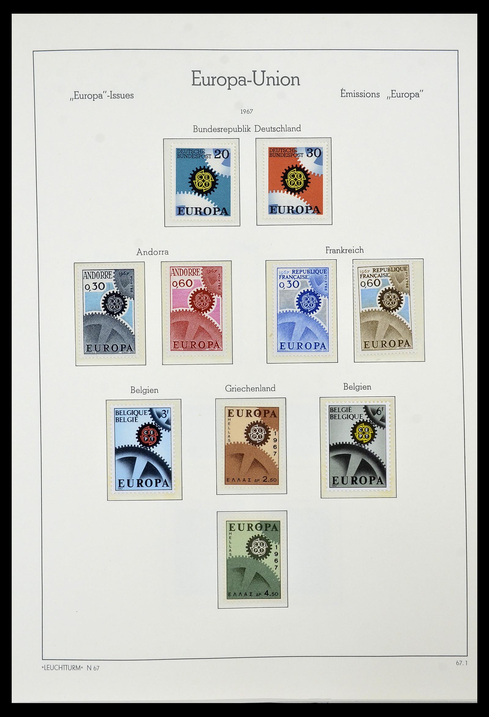 34573 040 - Postzegelverzameling 34573 Europa CEPT 1956-1974.