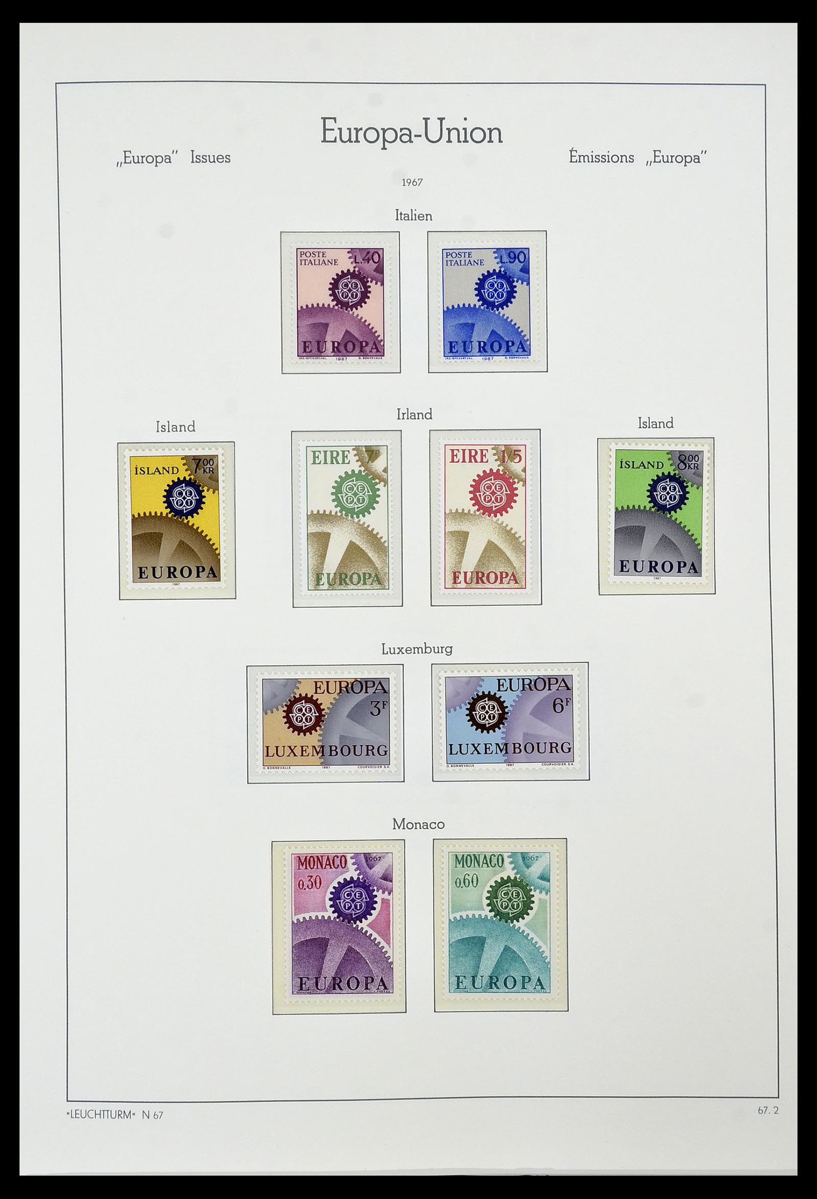 34573 041 - Postzegelverzameling 34573 Europa CEPT 1956-1974.