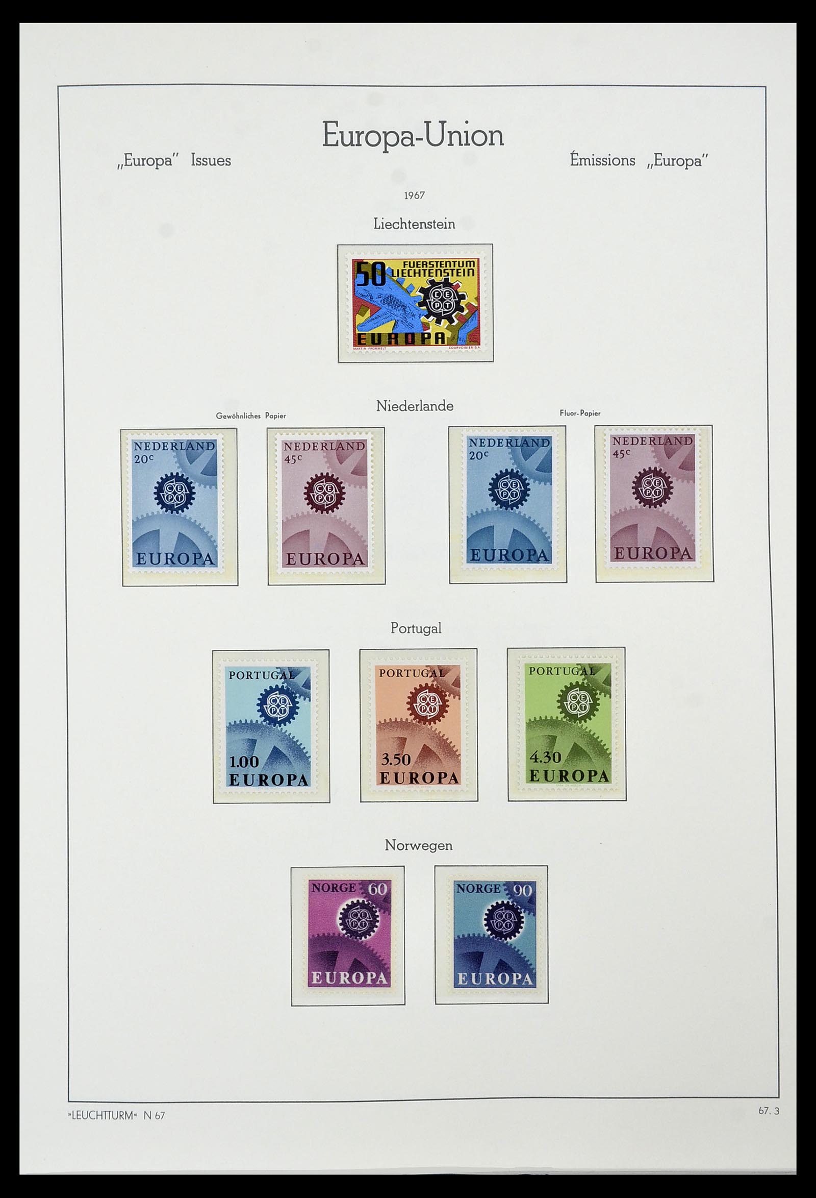 34573 042 - Postzegelverzameling 34573 Europa CEPT 1956-1974.