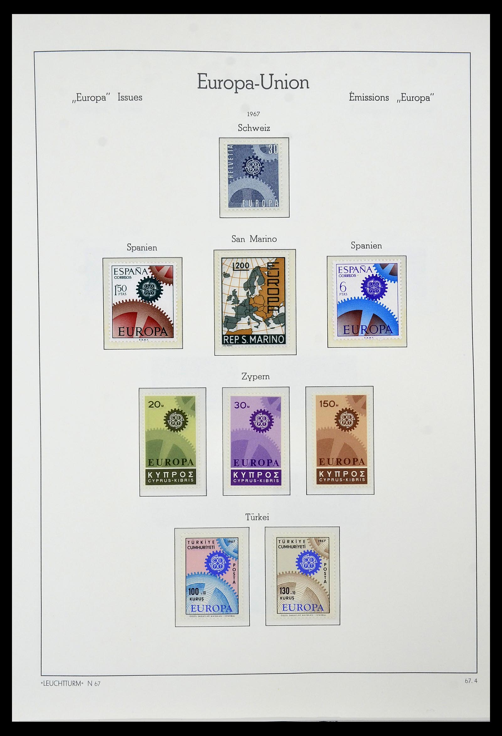 34573 043 - Postzegelverzameling 34573 Europa CEPT 1956-1974.