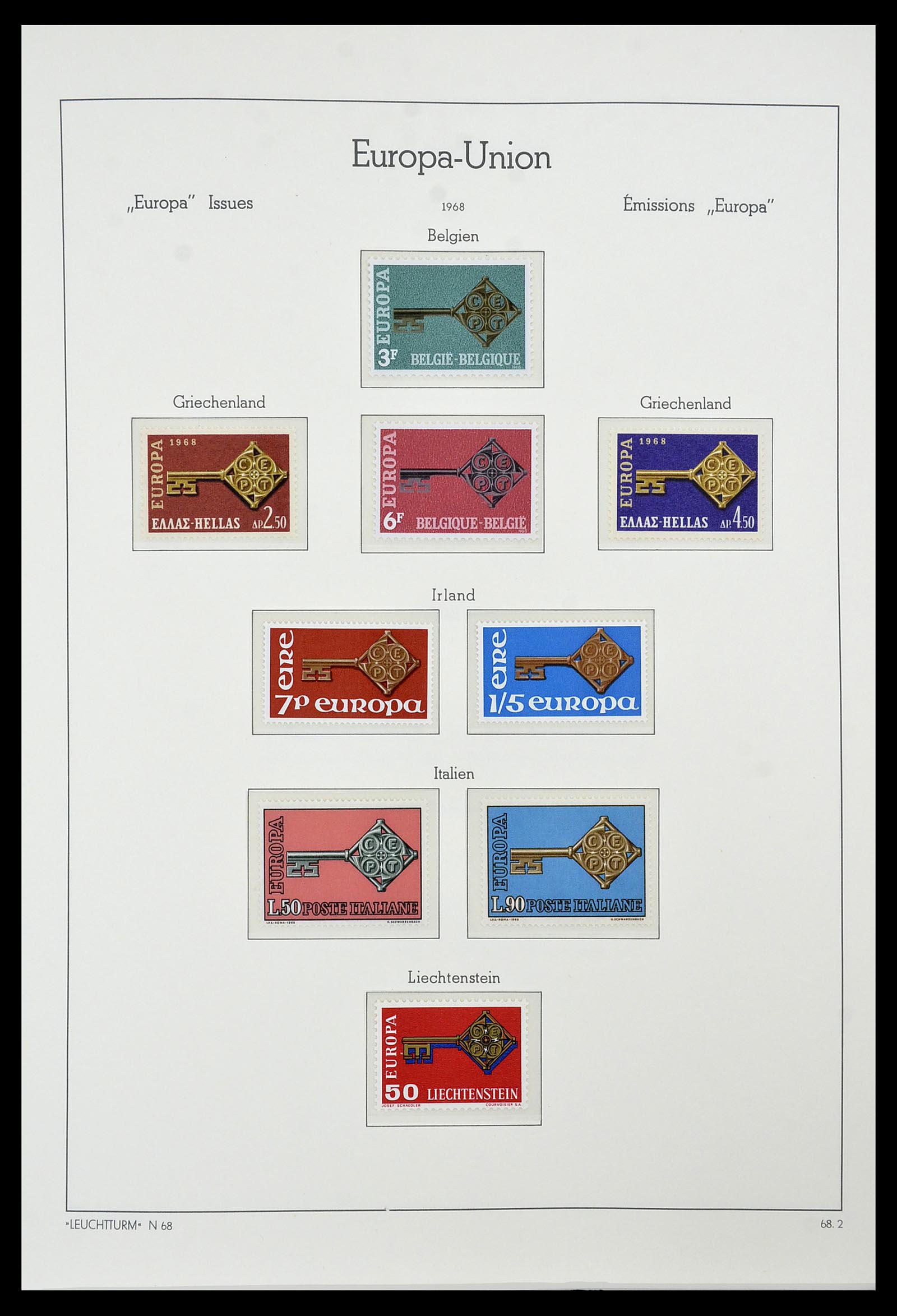 34573 045 - Postzegelverzameling 34573 Europa CEPT 1956-1974.