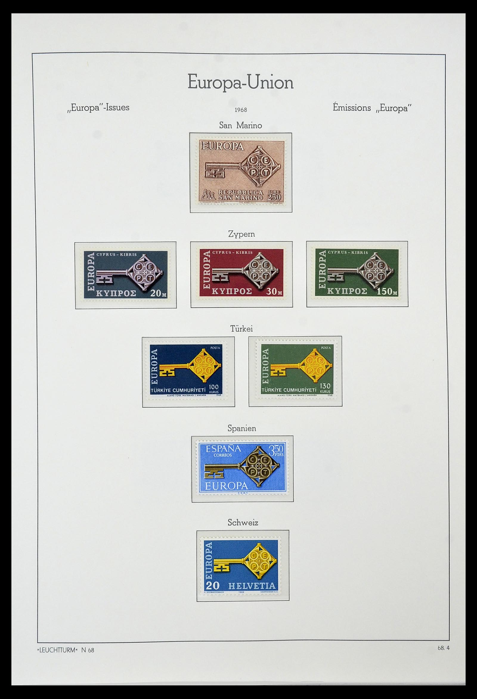 34573 047 - Postzegelverzameling 34573 Europa CEPT 1956-1974.