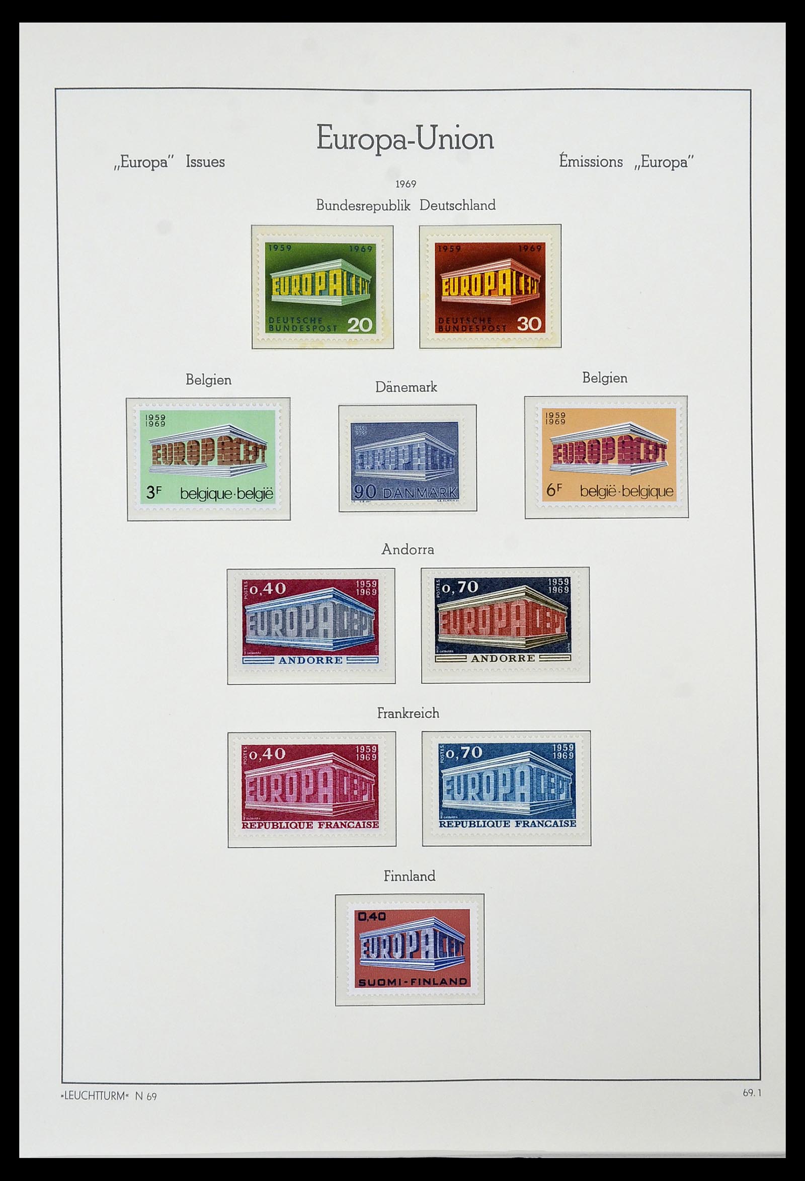 34573 048 - Postzegelverzameling 34573 Europa CEPT 1956-1974.