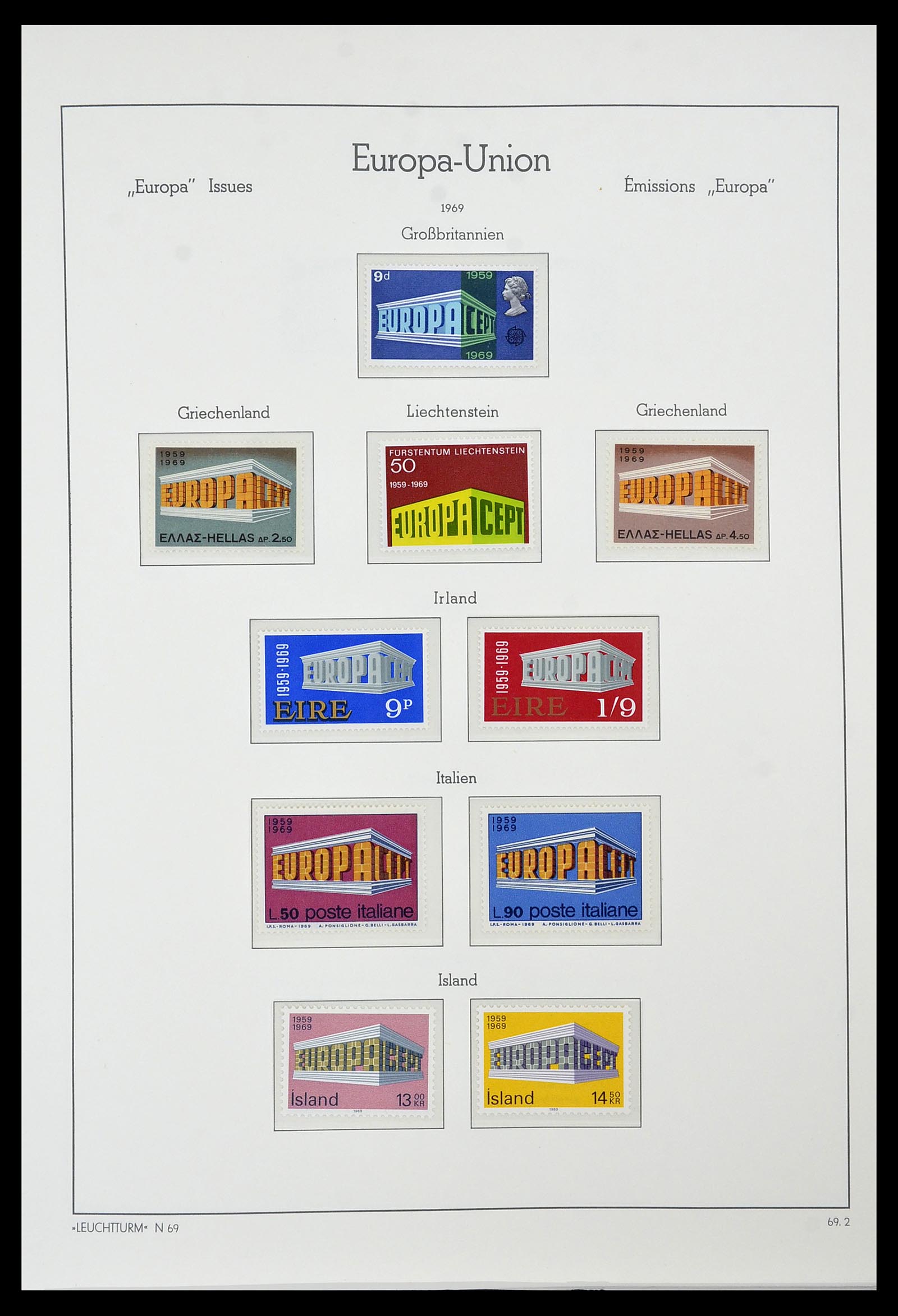 34573 049 - Postzegelverzameling 34573 Europa CEPT 1956-1974.