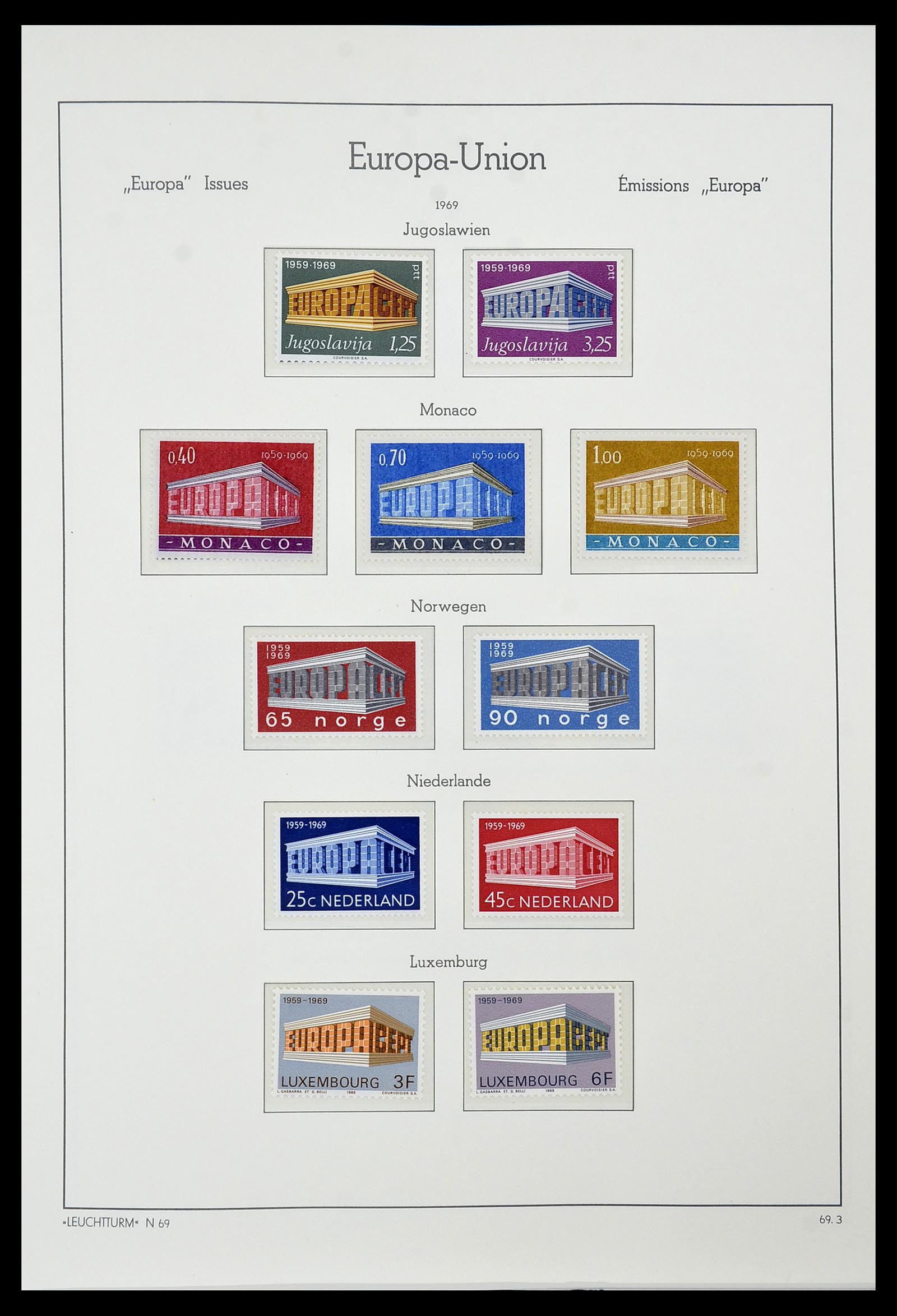 34573 050 - Postzegelverzameling 34573 Europa CEPT 1956-1974.