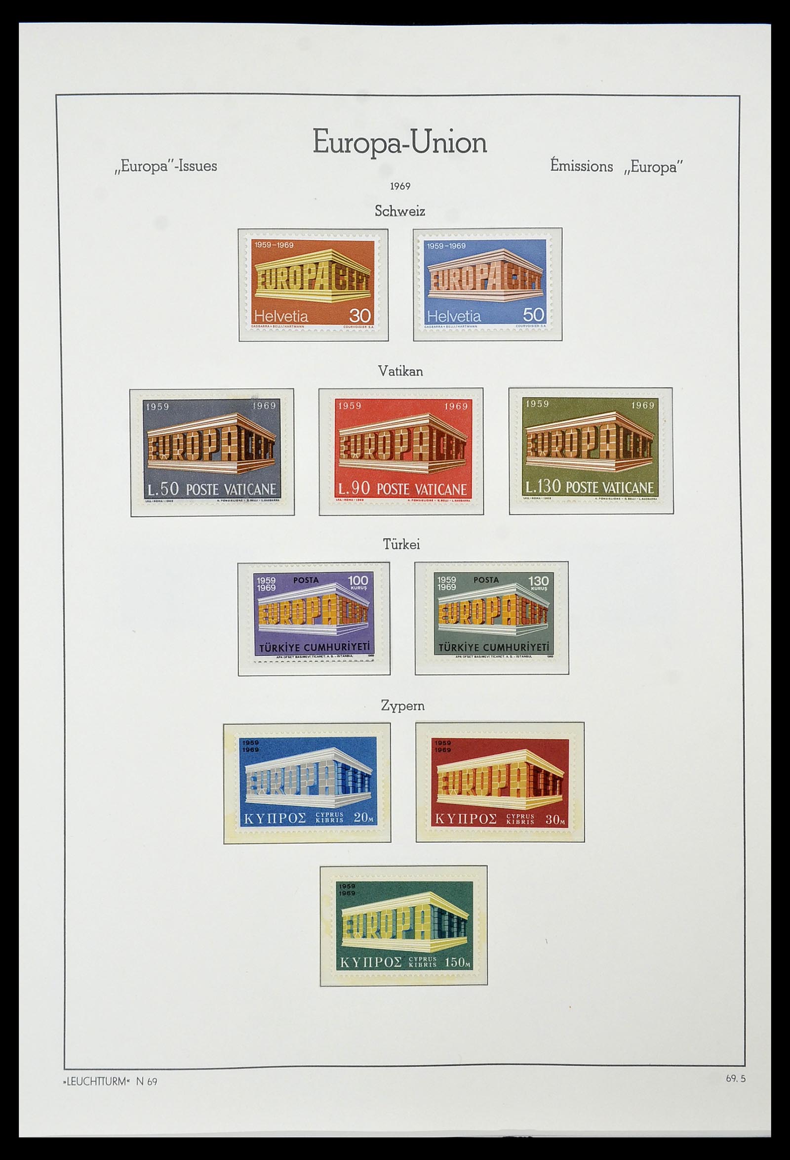 34573 052 - Postzegelverzameling 34573 Europa CEPT 1956-1974.