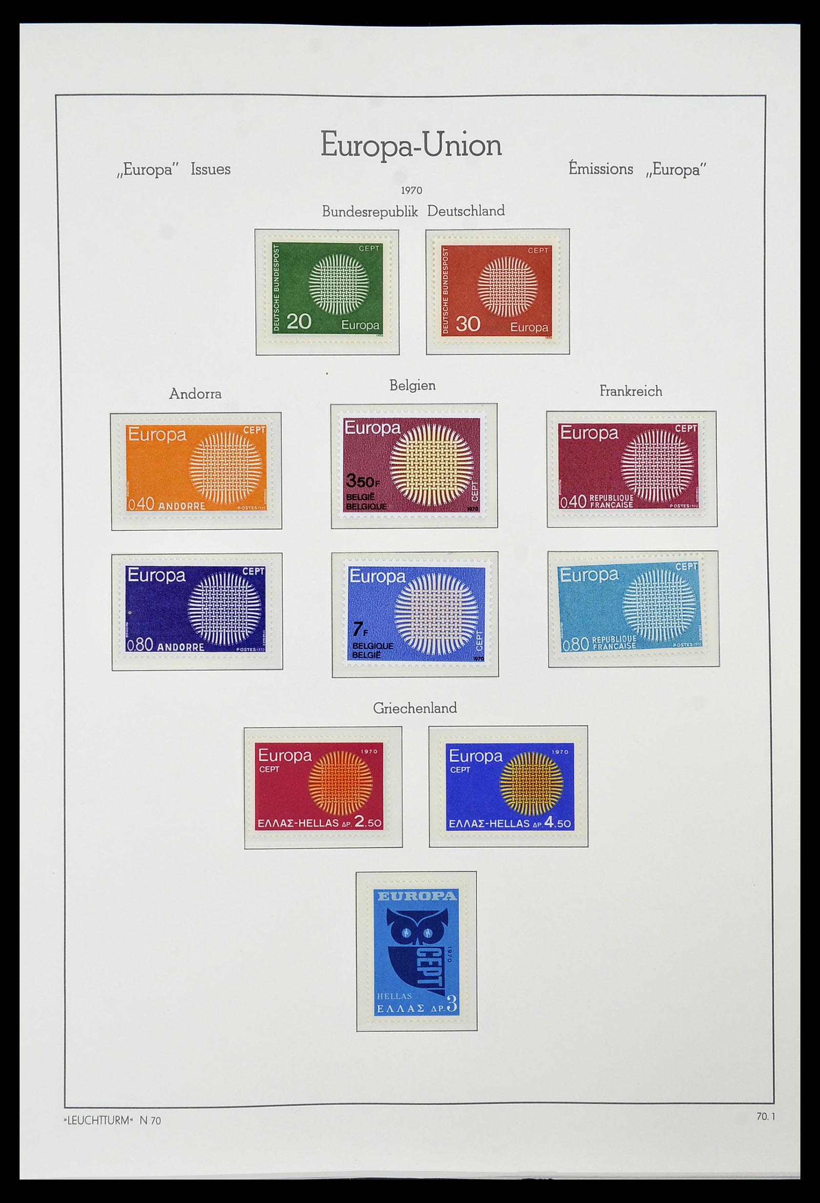 34573 053 - Postzegelverzameling 34573 Europa CEPT 1956-1974.