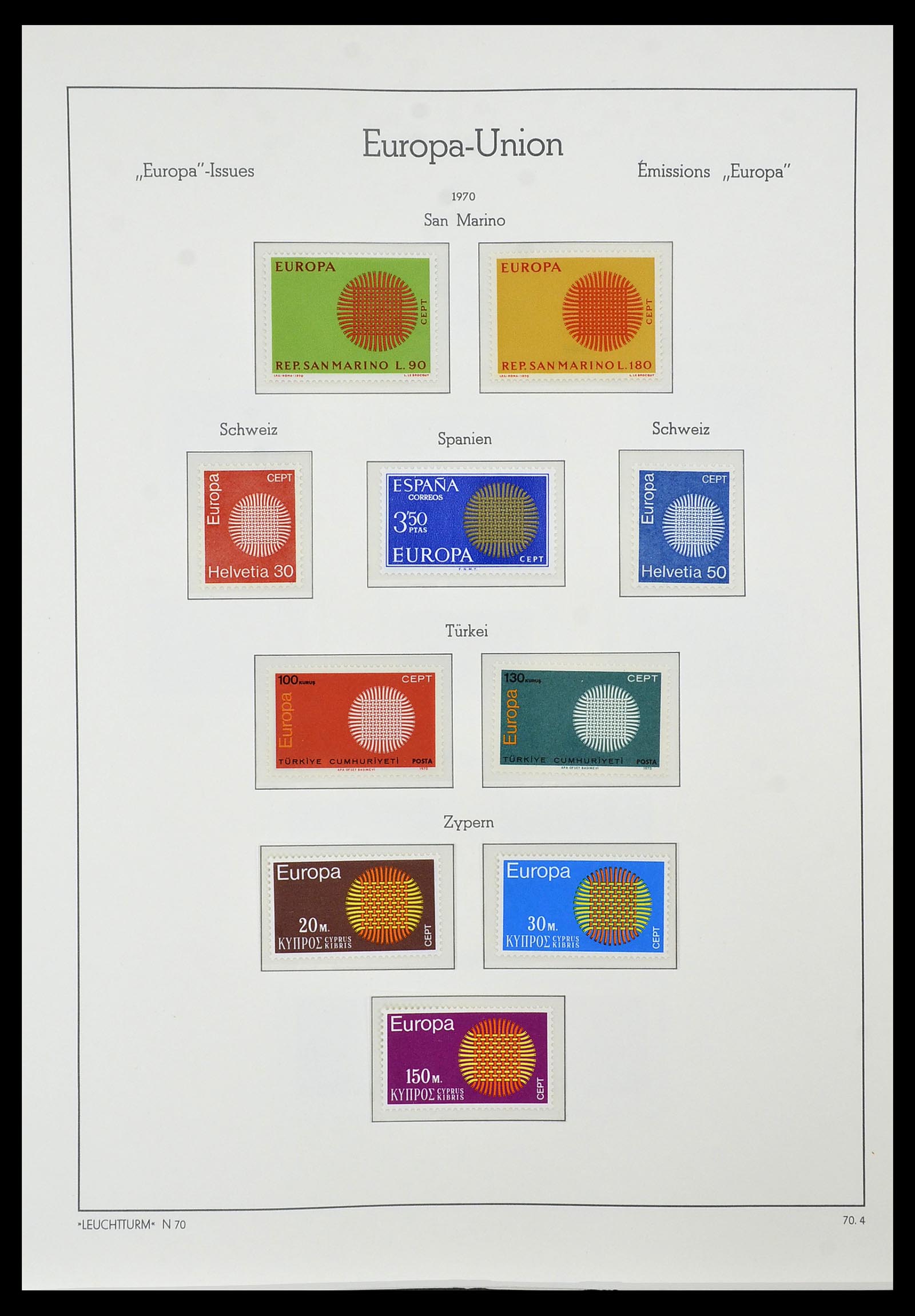 34573 056 - Stamp Collection 34573 Europa CEPT 1956-1974.