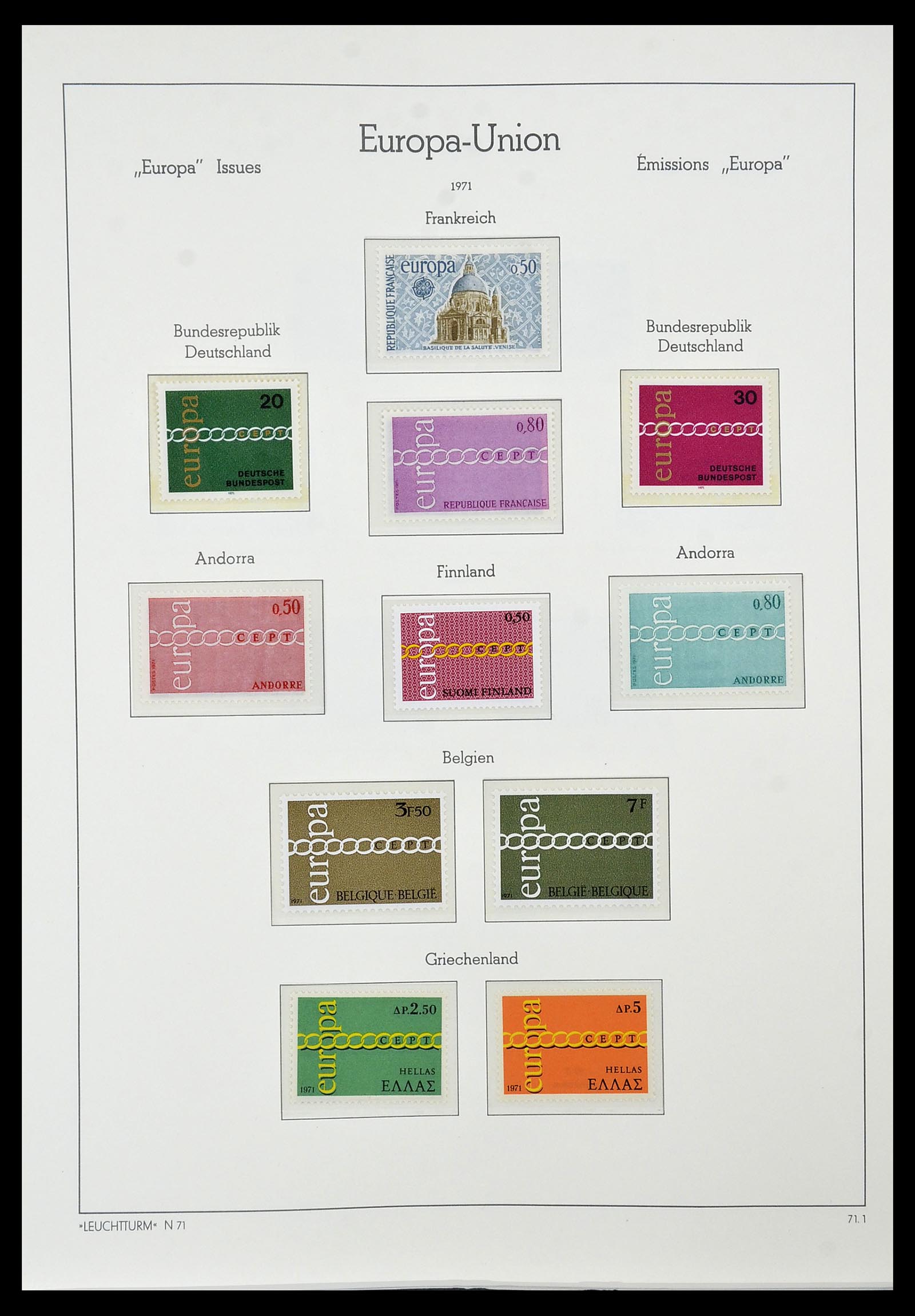 34573 057 - Postzegelverzameling 34573 Europa CEPT 1956-1974.