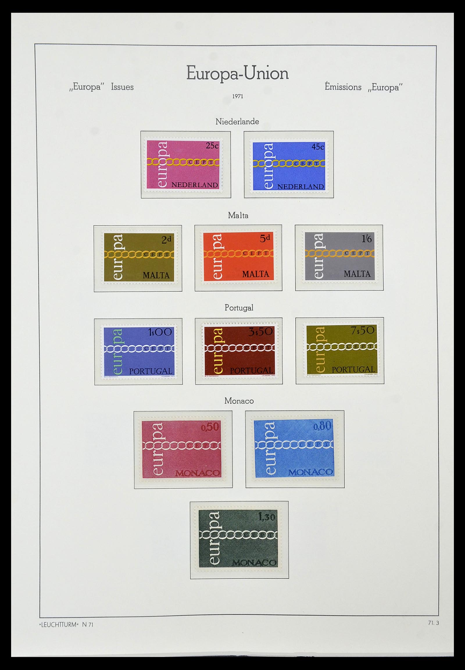 34573 059 - Postzegelverzameling 34573 Europa CEPT 1956-1974.